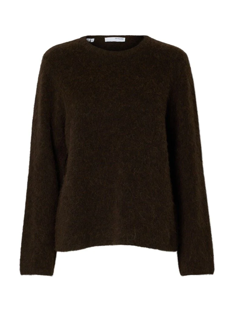 Lulu Brushed Ls Knit O-Neck Delicioso Melange - Image 2