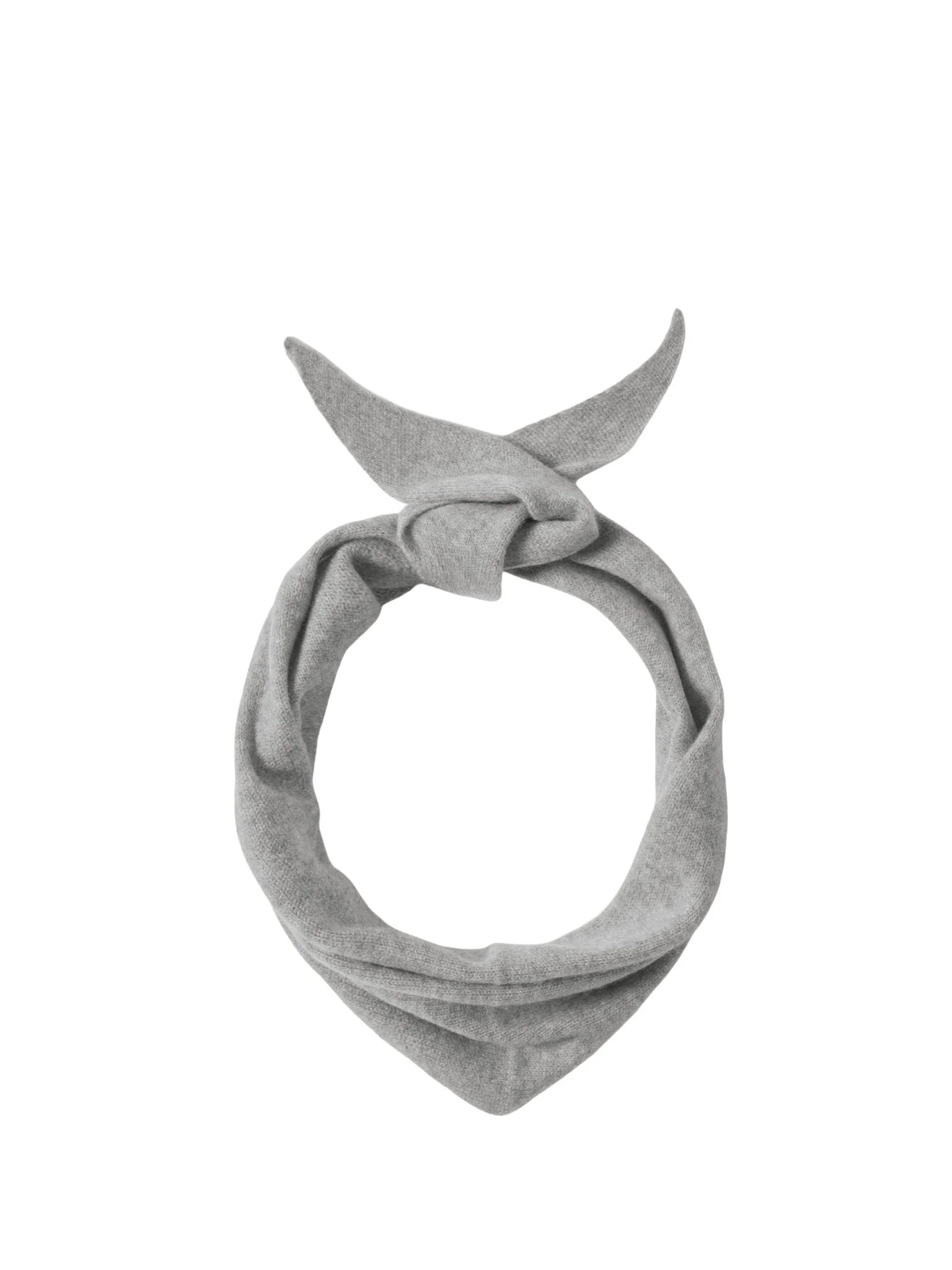 Maria Narrow Cashmere Scarf Light Grey Melange - Image 3