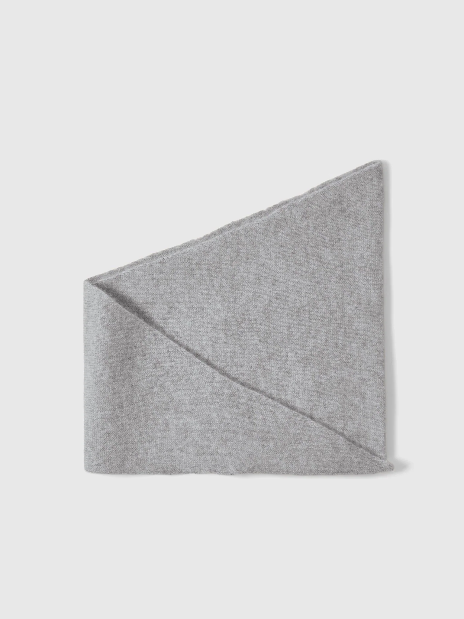 Maria Narrow Cashmere Scarf Light Grey Melange - Image 4
