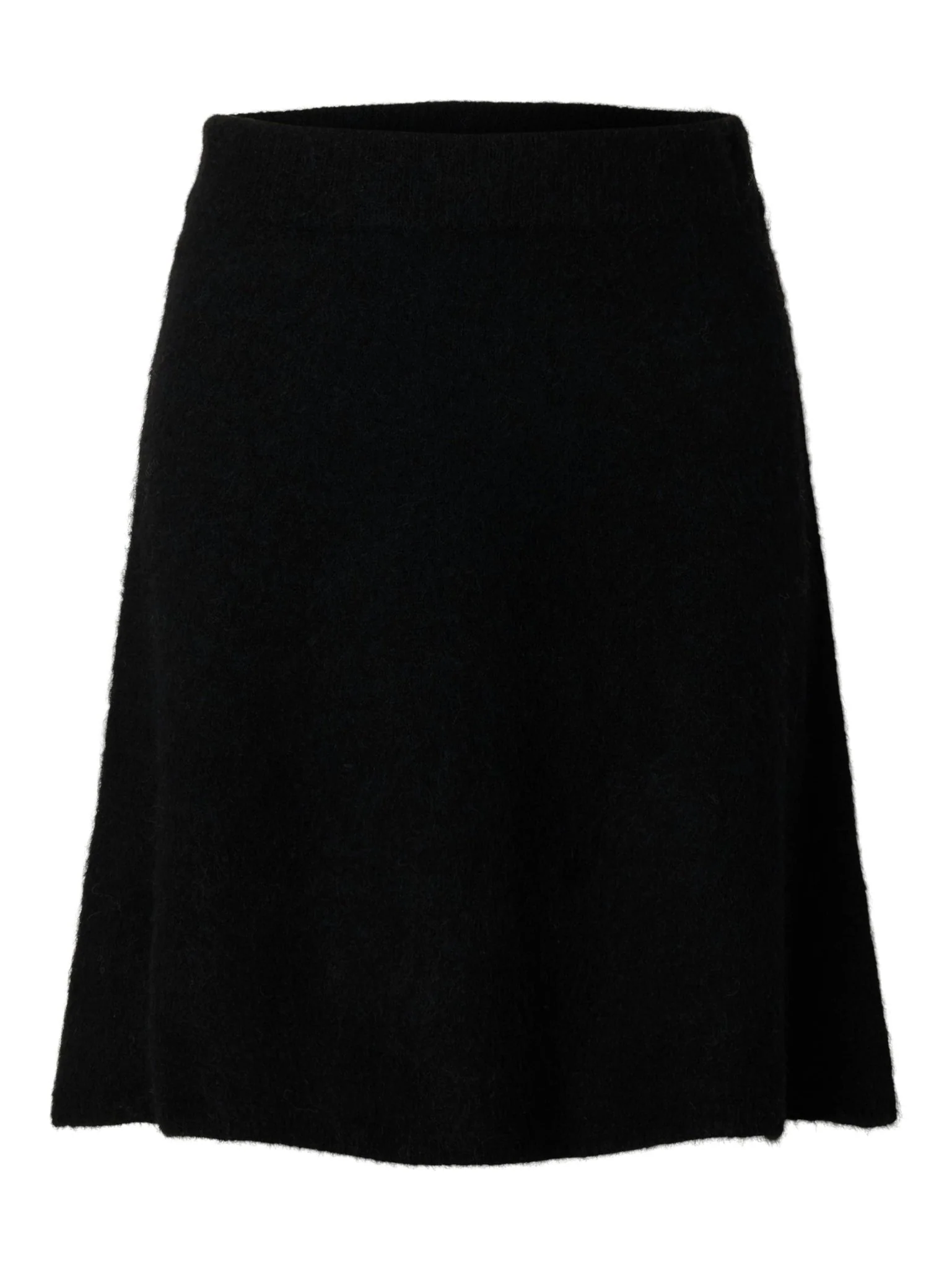 Lulu Brushed Hw Knit Skirt Black - Image 2