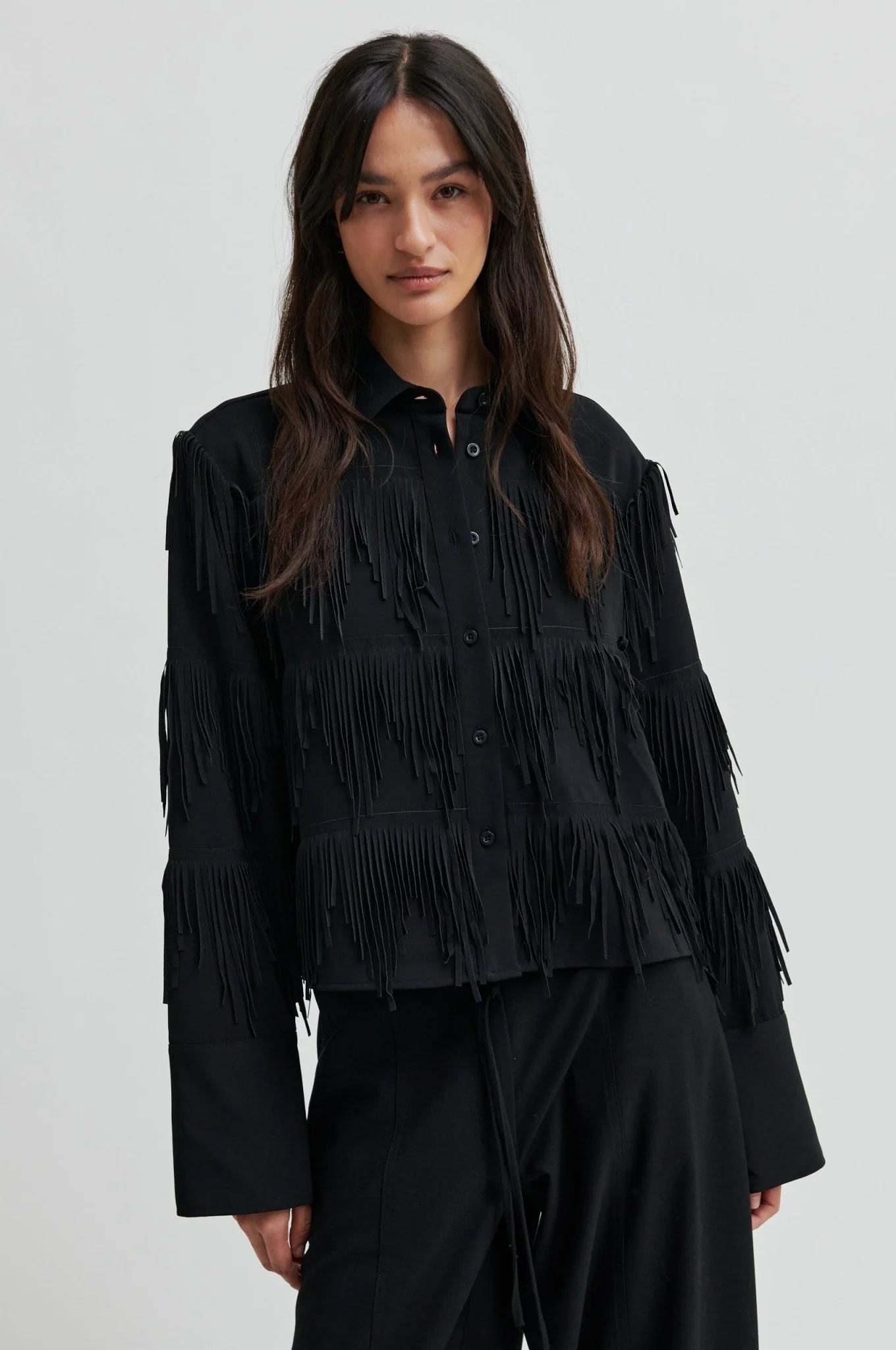 Dancing Cropped Shirt Black - Image 3