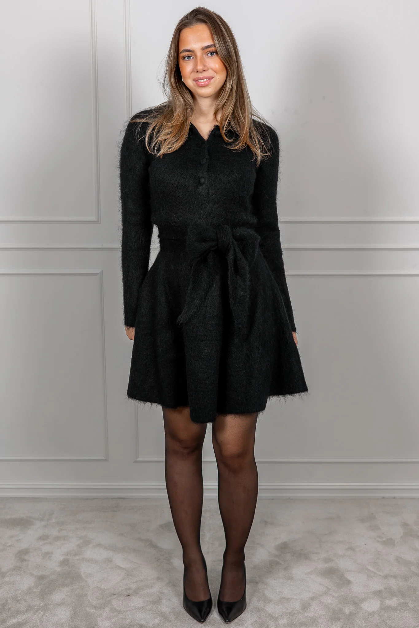 Bon Weekend Knit Dress Black - Image 2