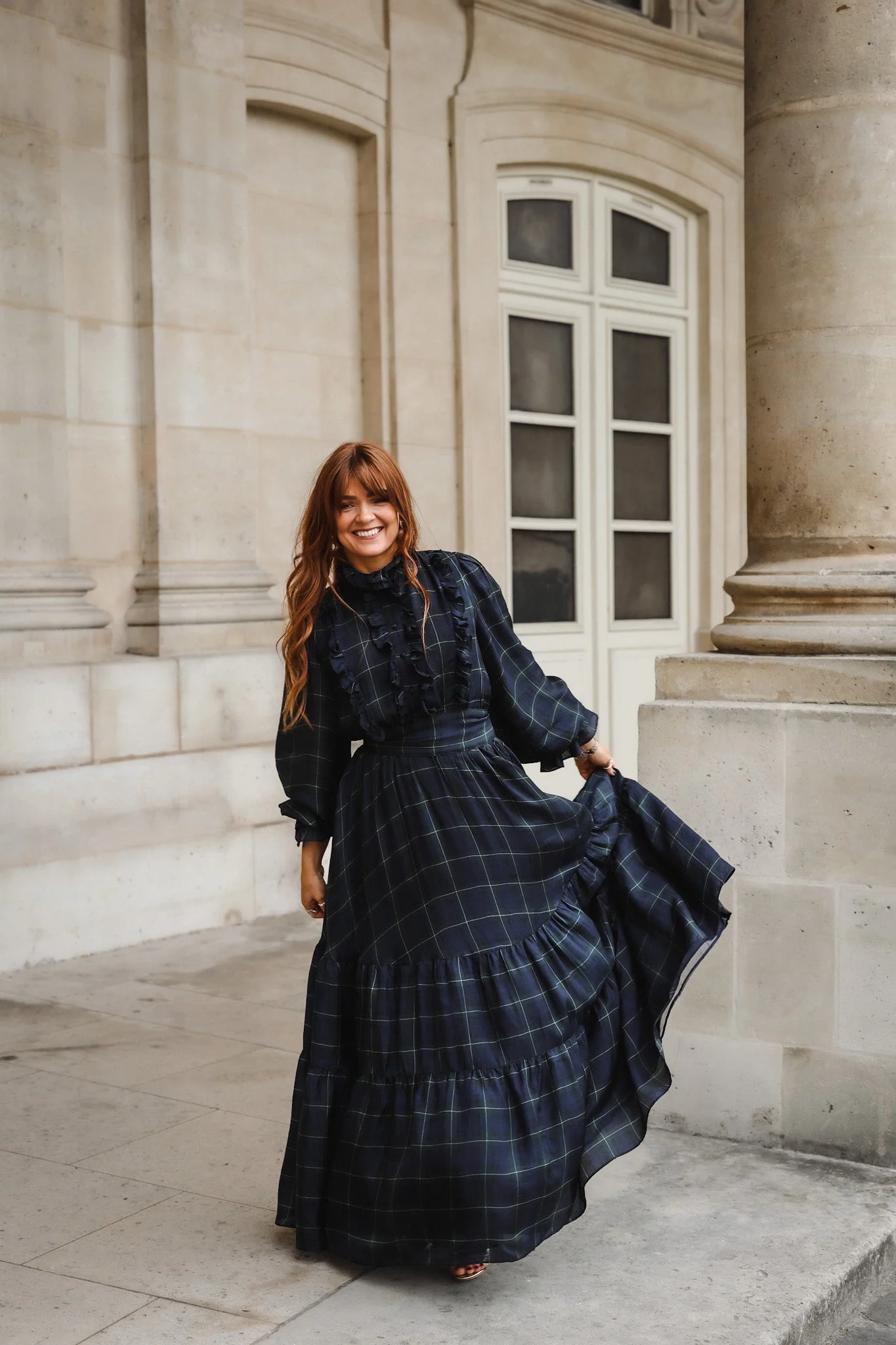 Éternelle Showpiece Dress Check Print