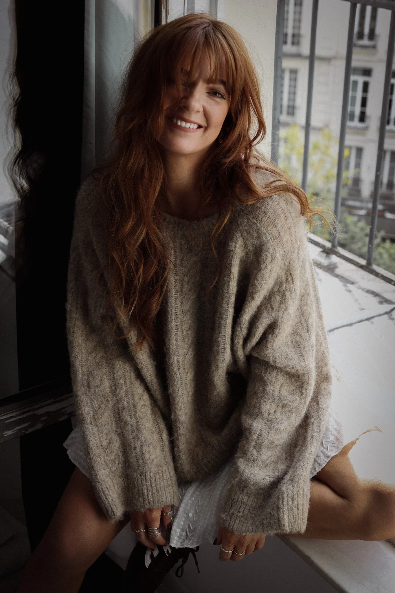 Cozy Sweater Beige Melange - Image 11