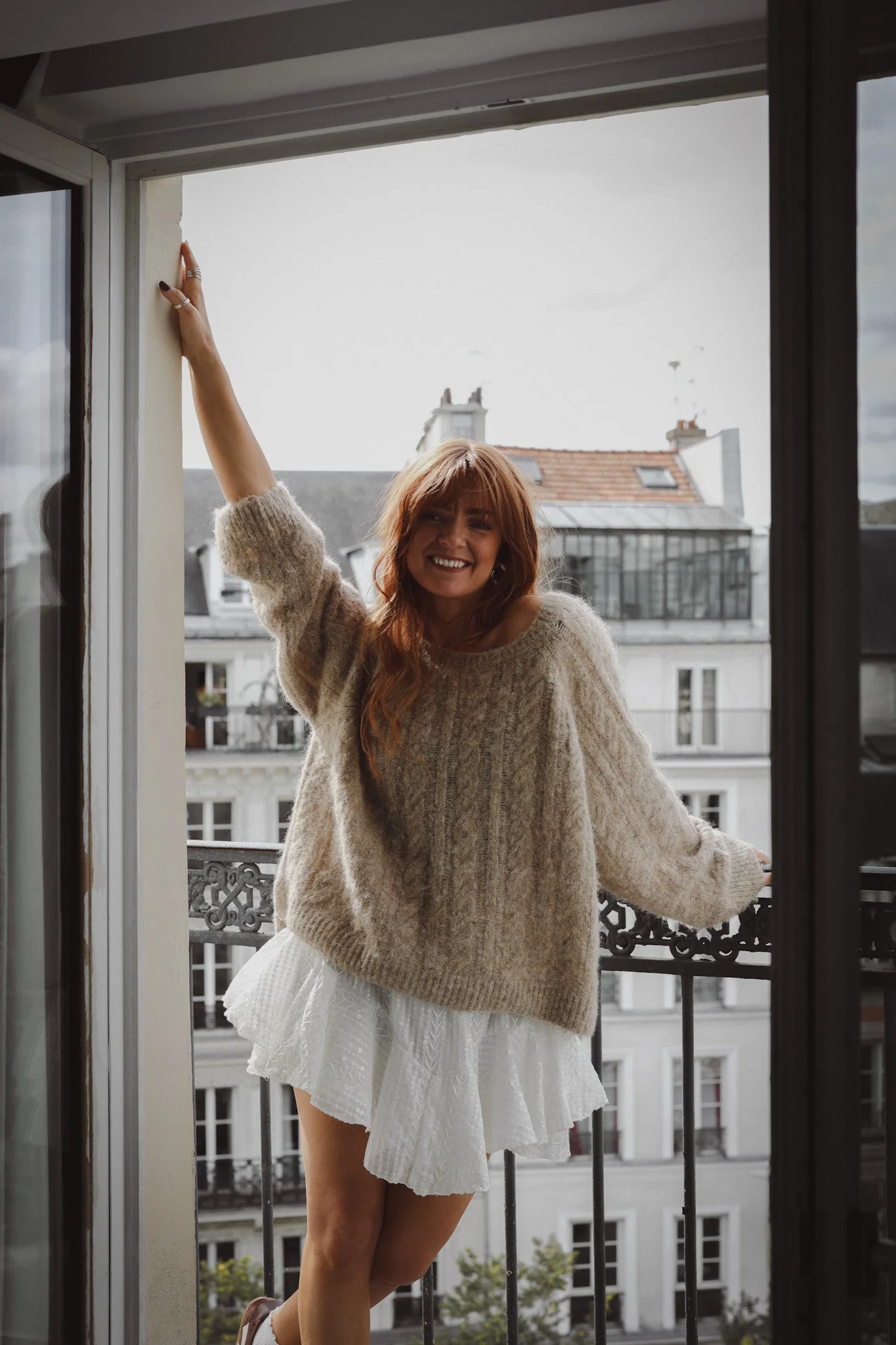 Cozy Sweater Beige Melange - Image 12