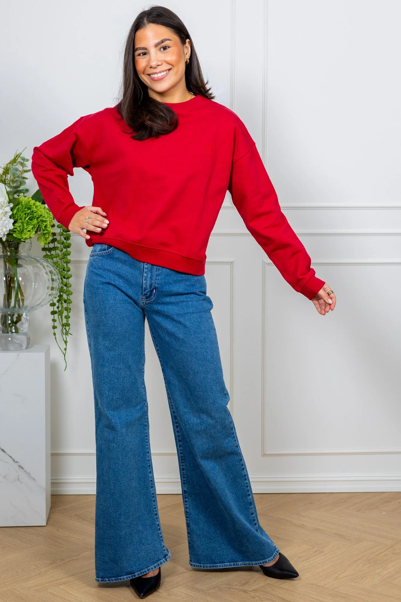 Mara Sweatshirt Red - Image 4