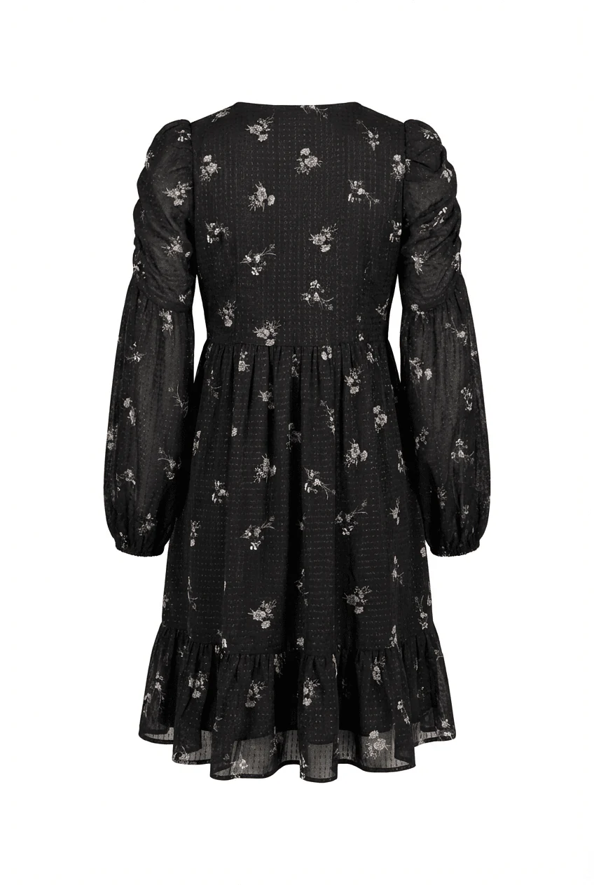 Georgette Mini Dress Flower Field - Image 9