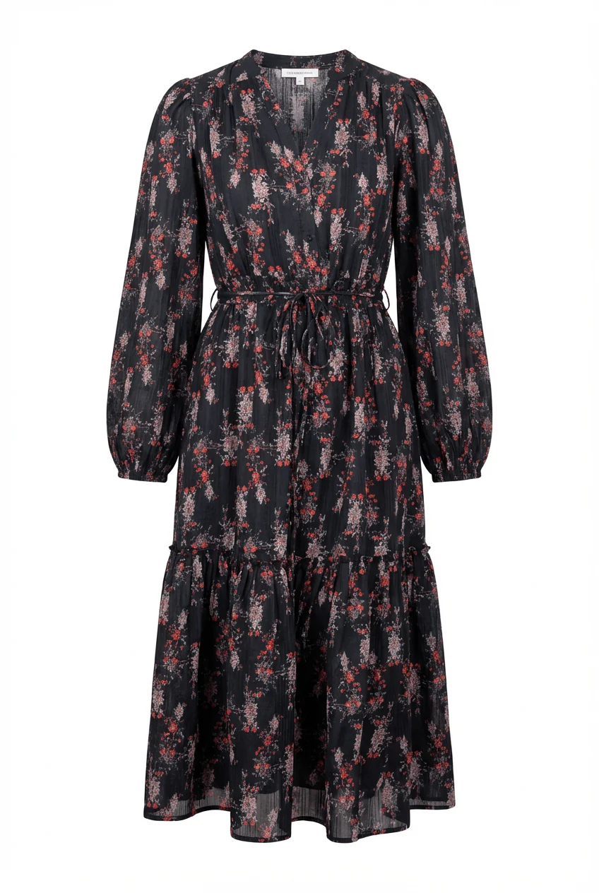 Bohemian Belt Dress Midnight Paisley - Image 2