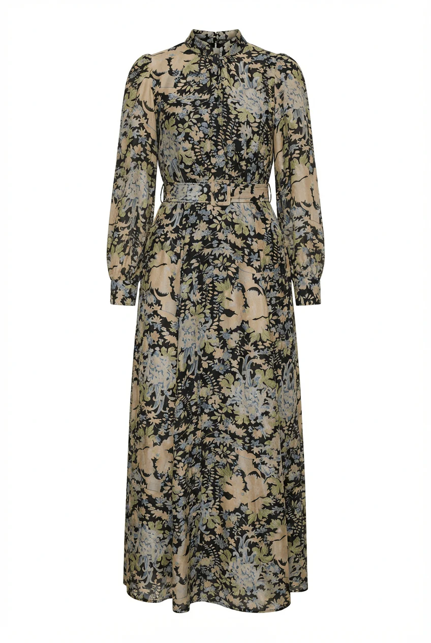 Striped Organza Belt Dress Callidora - Image 2