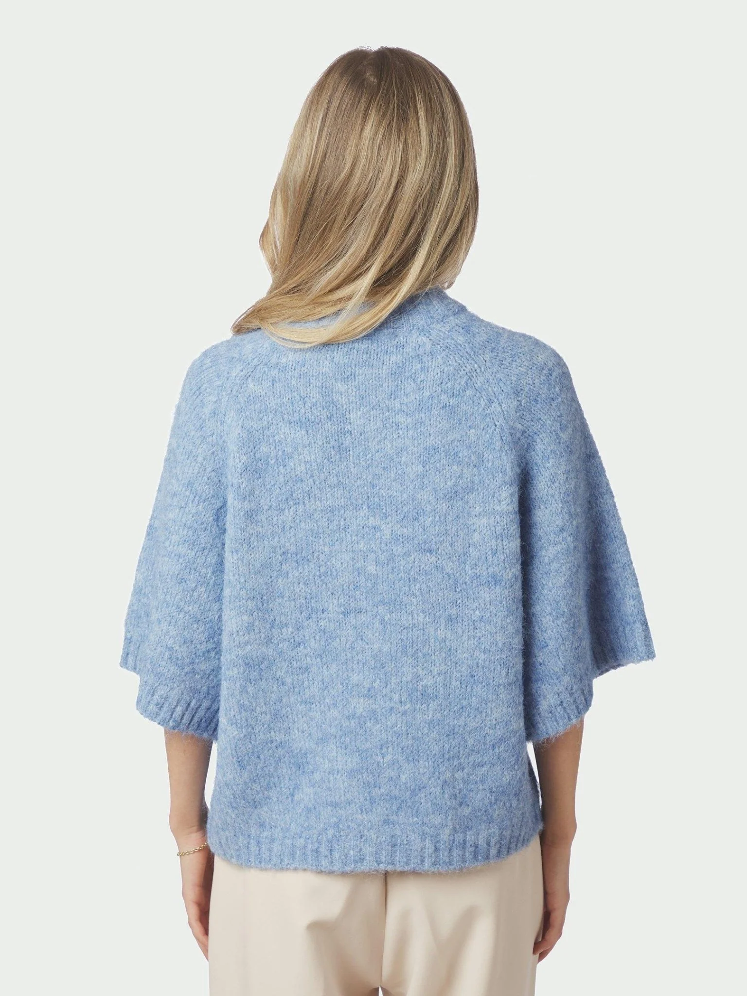 Benuta Fluffy Knit Cardigan Dusty Blue - Image 10