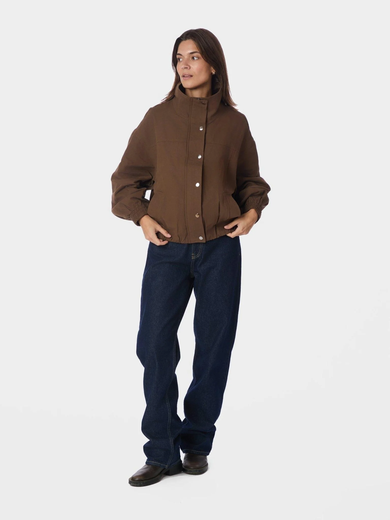 Selio Bomber Jacket Brown - Image 8