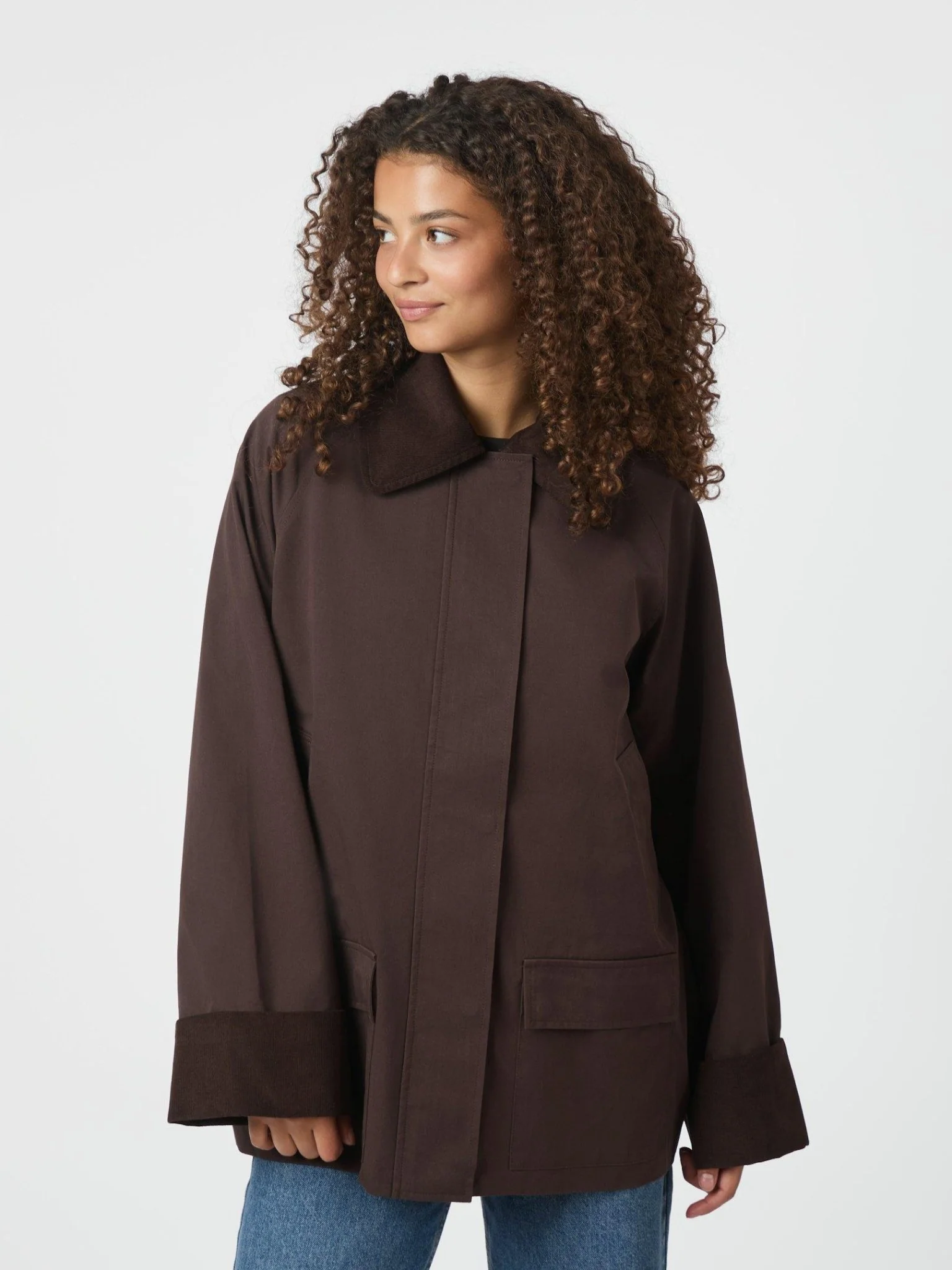 Anastacia Cord Jacket Brown - Image 2