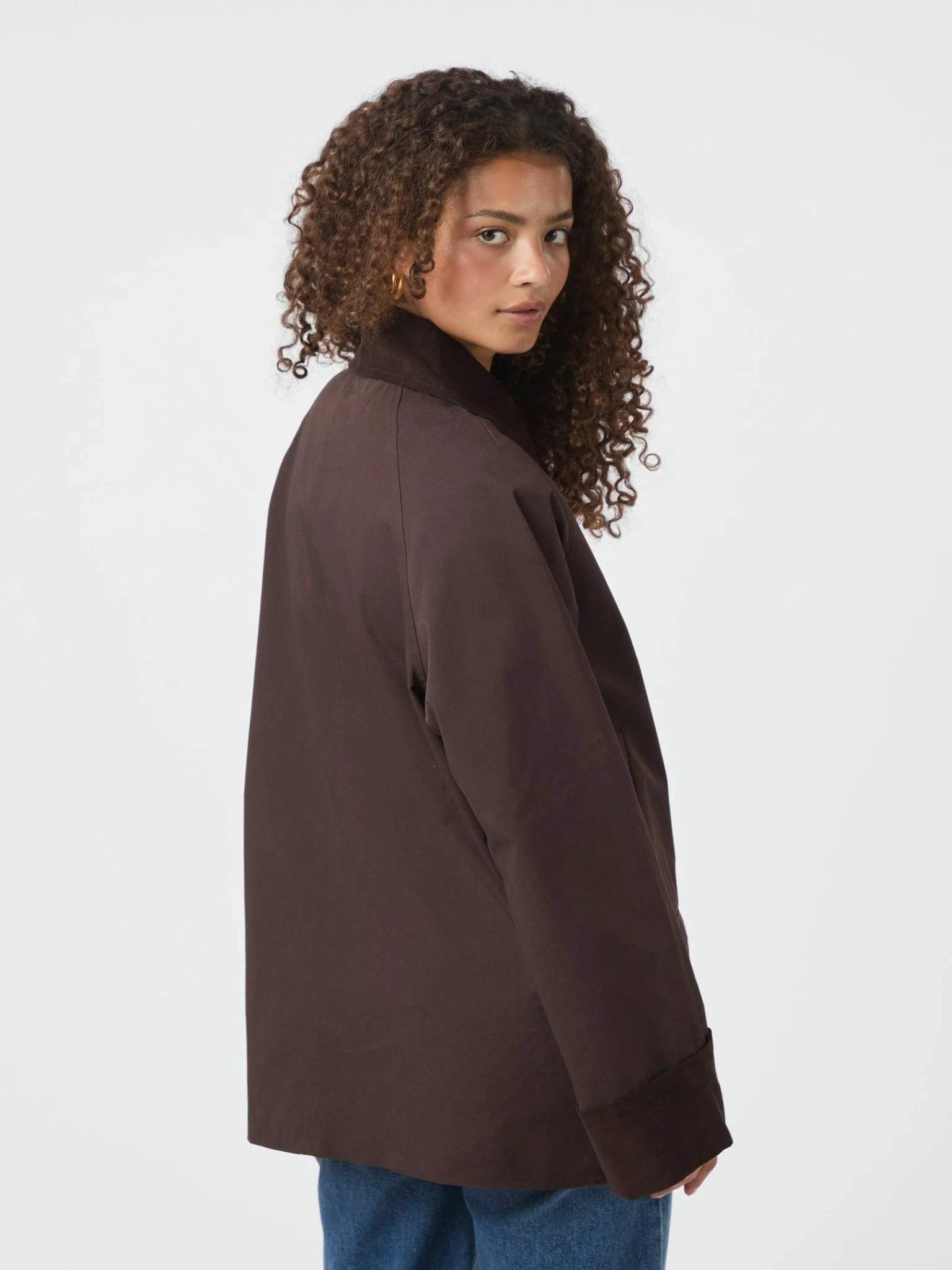Anastacia Cord Jacket Brown - Image 4