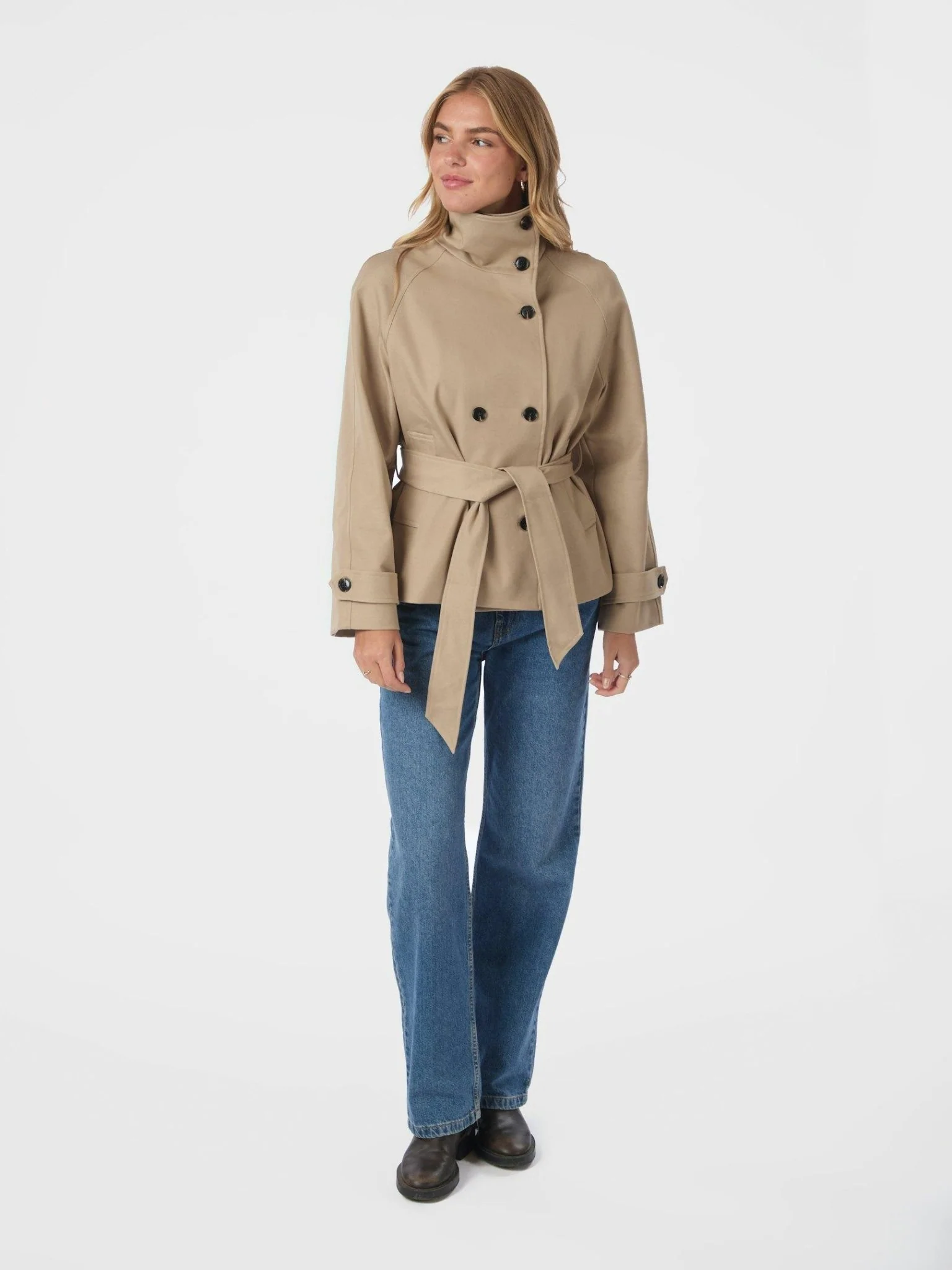 Munet Trench Jacket Sand - Image 3