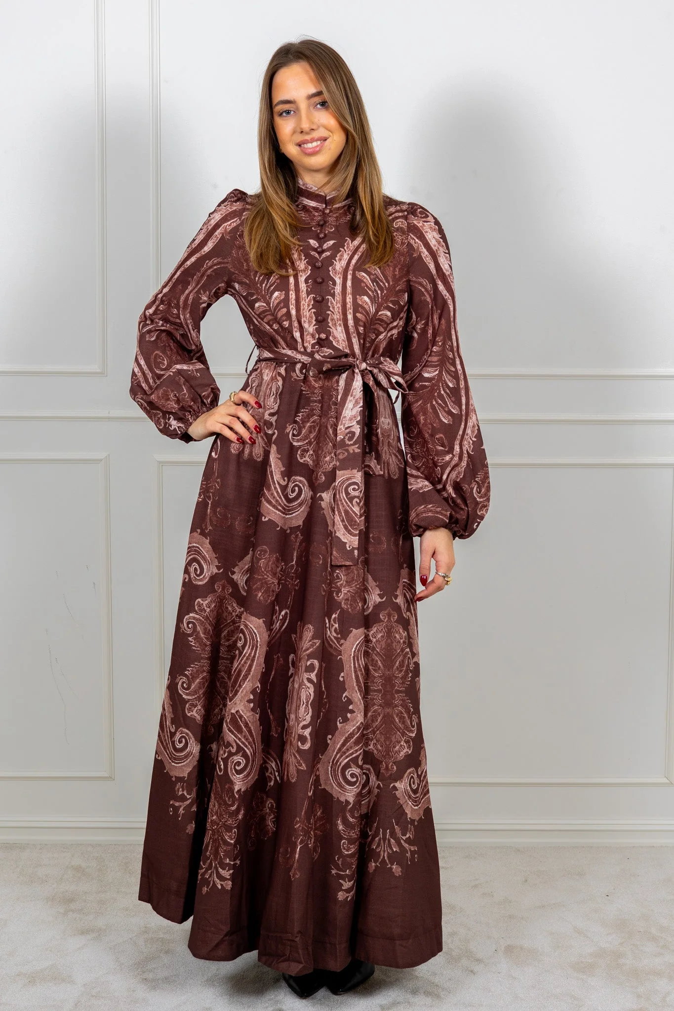 Frime Maxi Dress Choco - Image 2