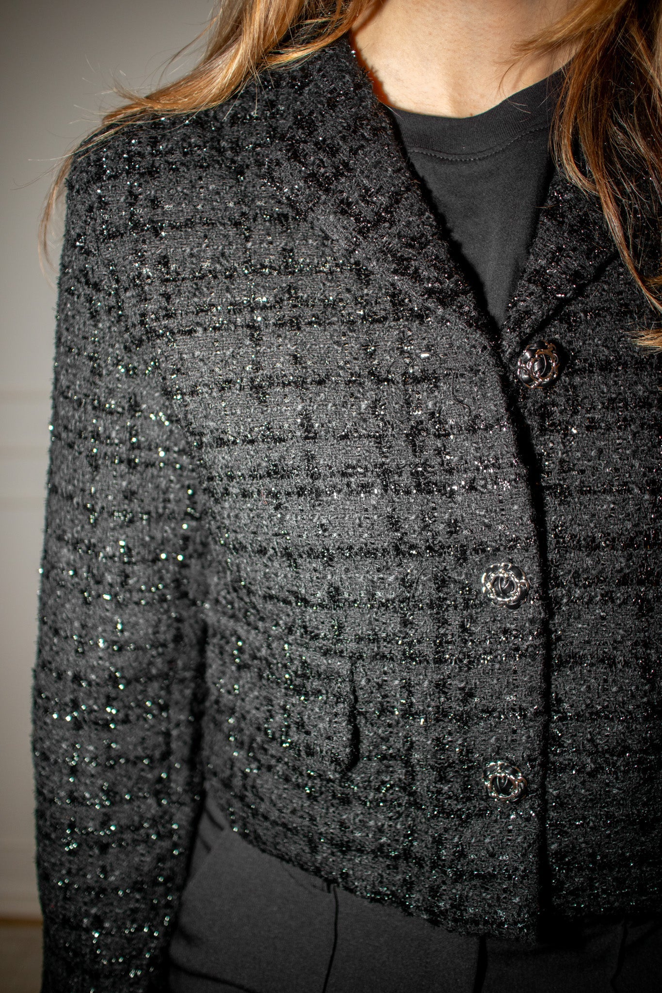 Blazer Tweeded Black - Image 6