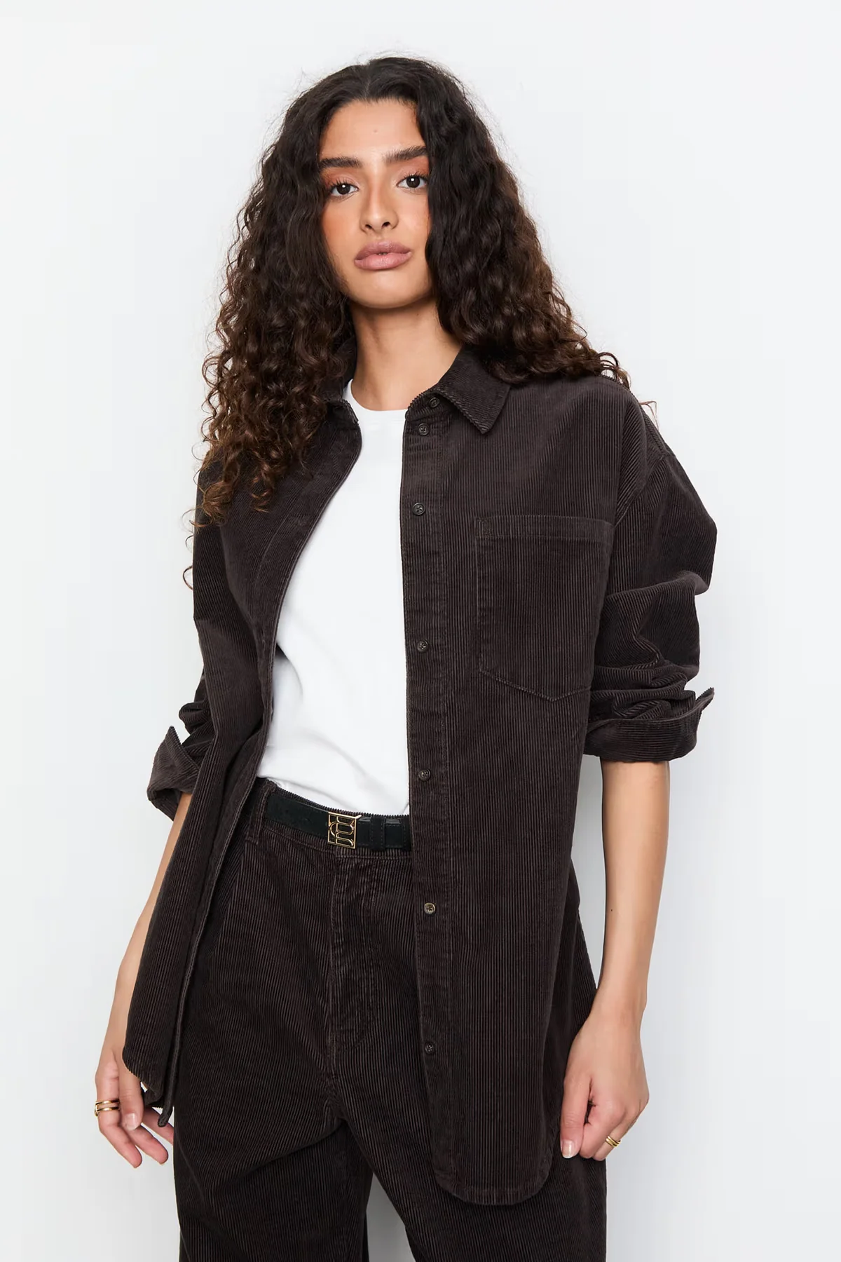 Alex Cord Shirt Dark Brown