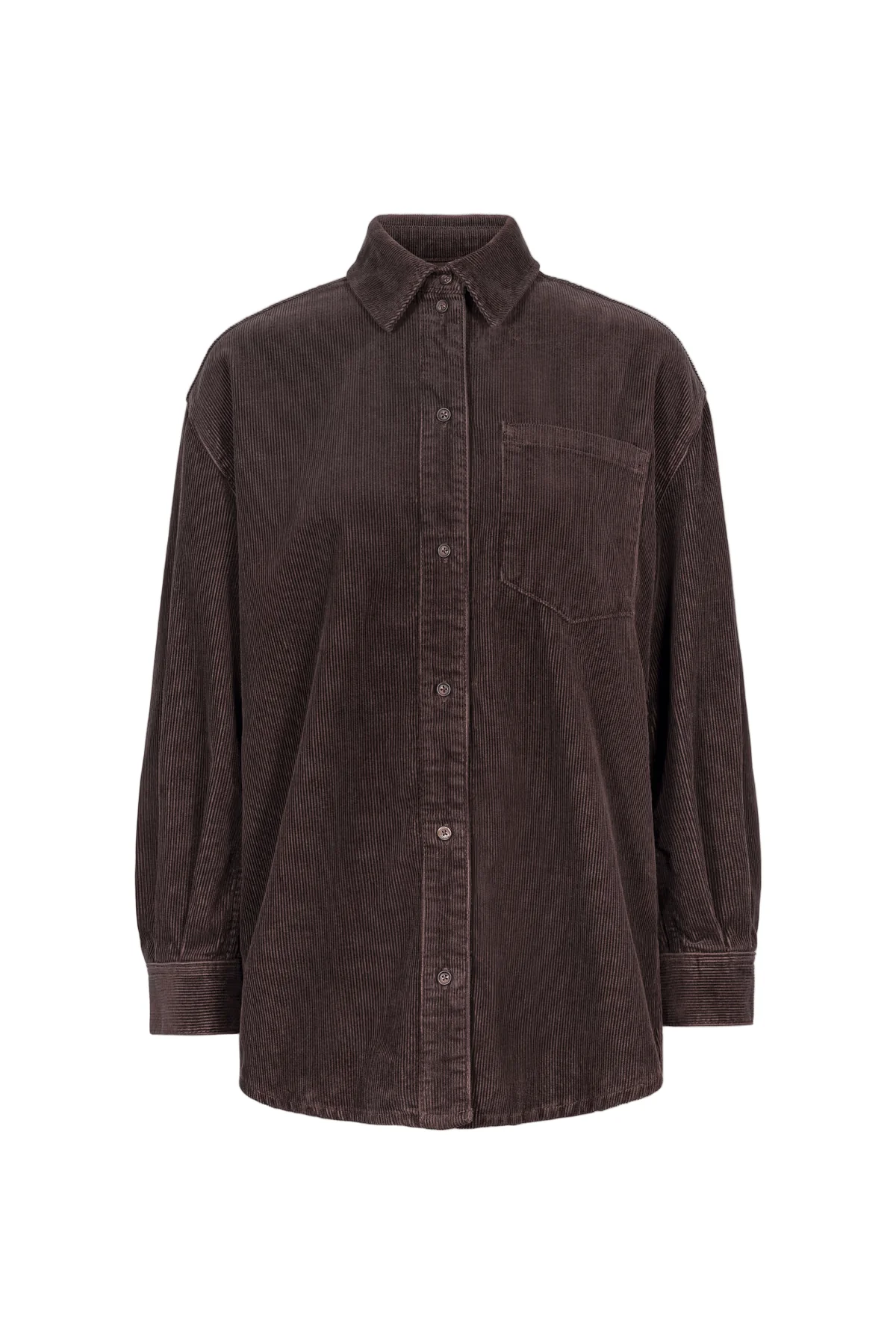 Alex Cord Shirt Dark Brown - Image 2