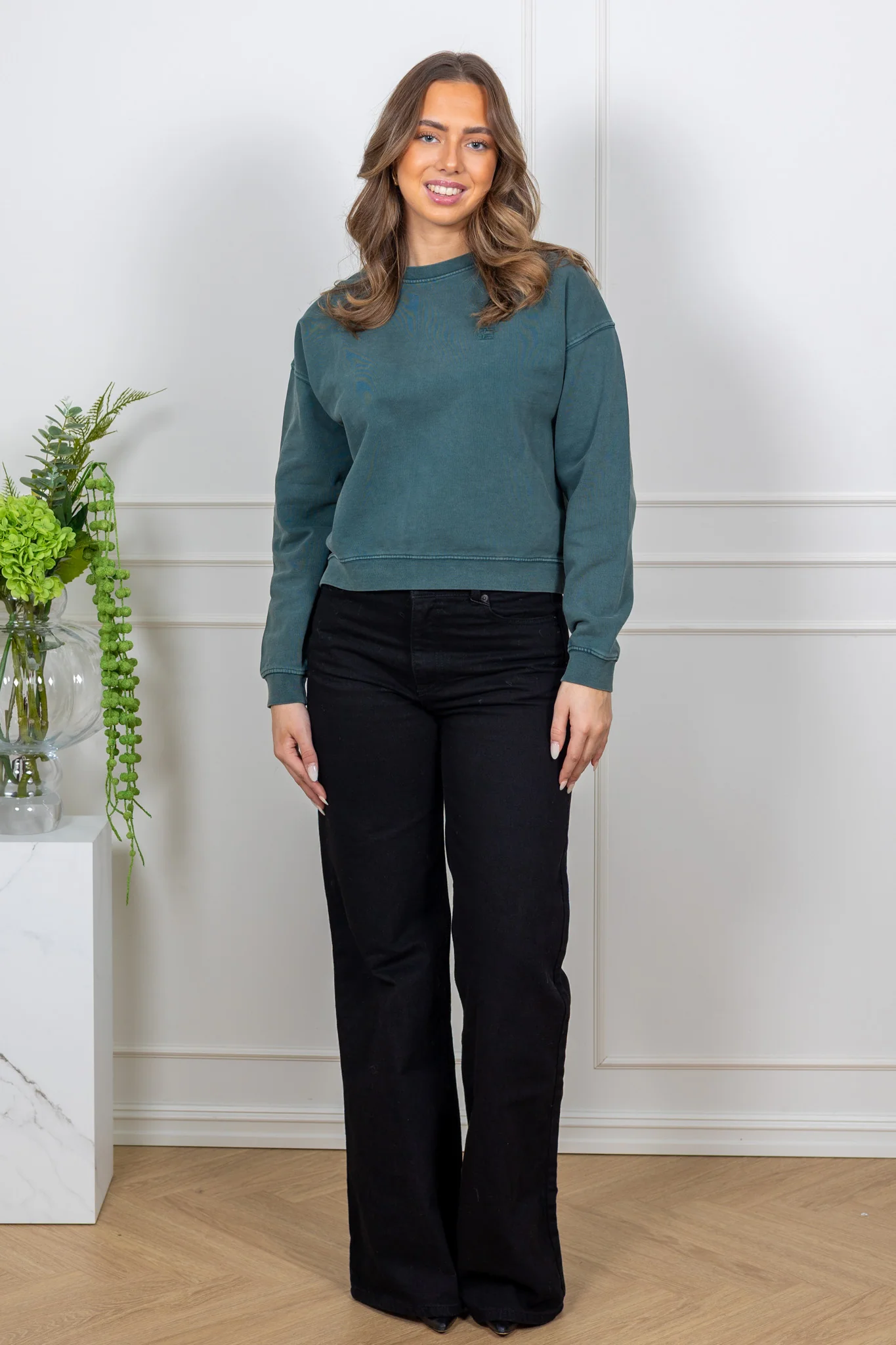 Mara Sweatshirt Dark Green - Image 5