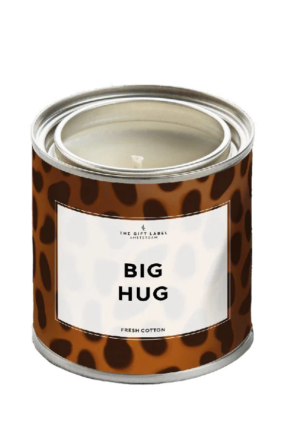 Big Hug Tin Candle - Fresh Cotton Brown - Image 2