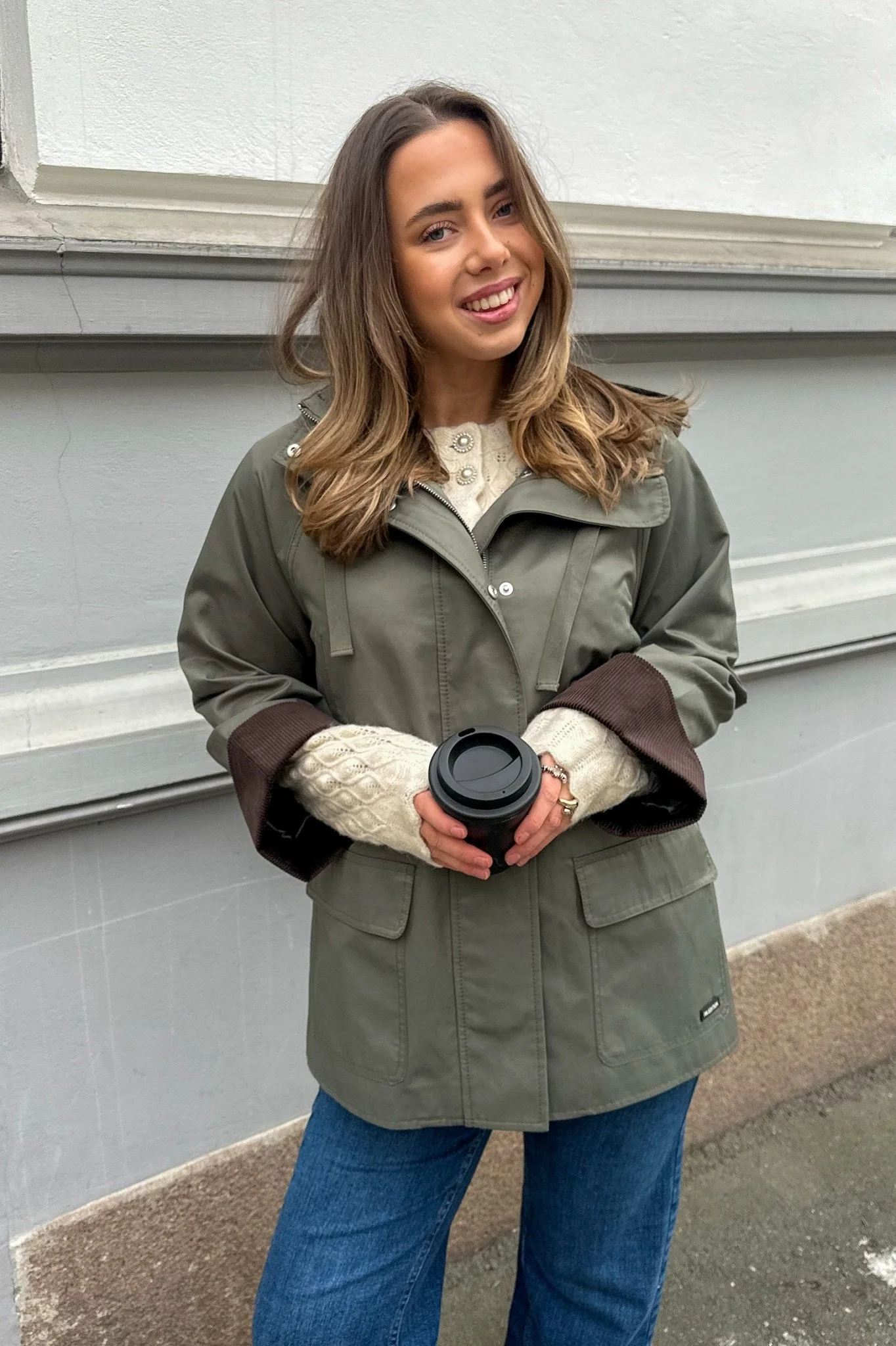 Gracelynn Hooded Jacket Mulled Basil