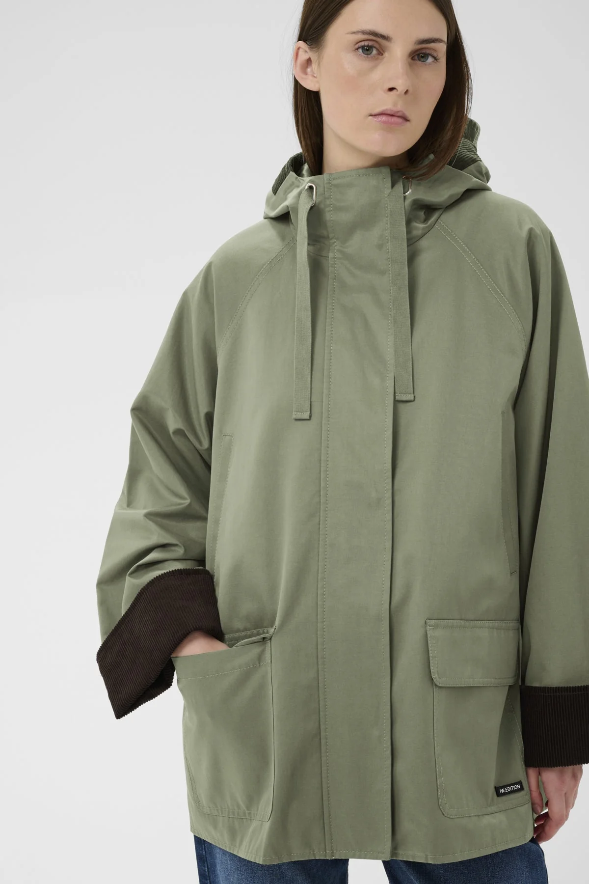 Gracelynn Hooded Jacket Mulled Basil - Image 8