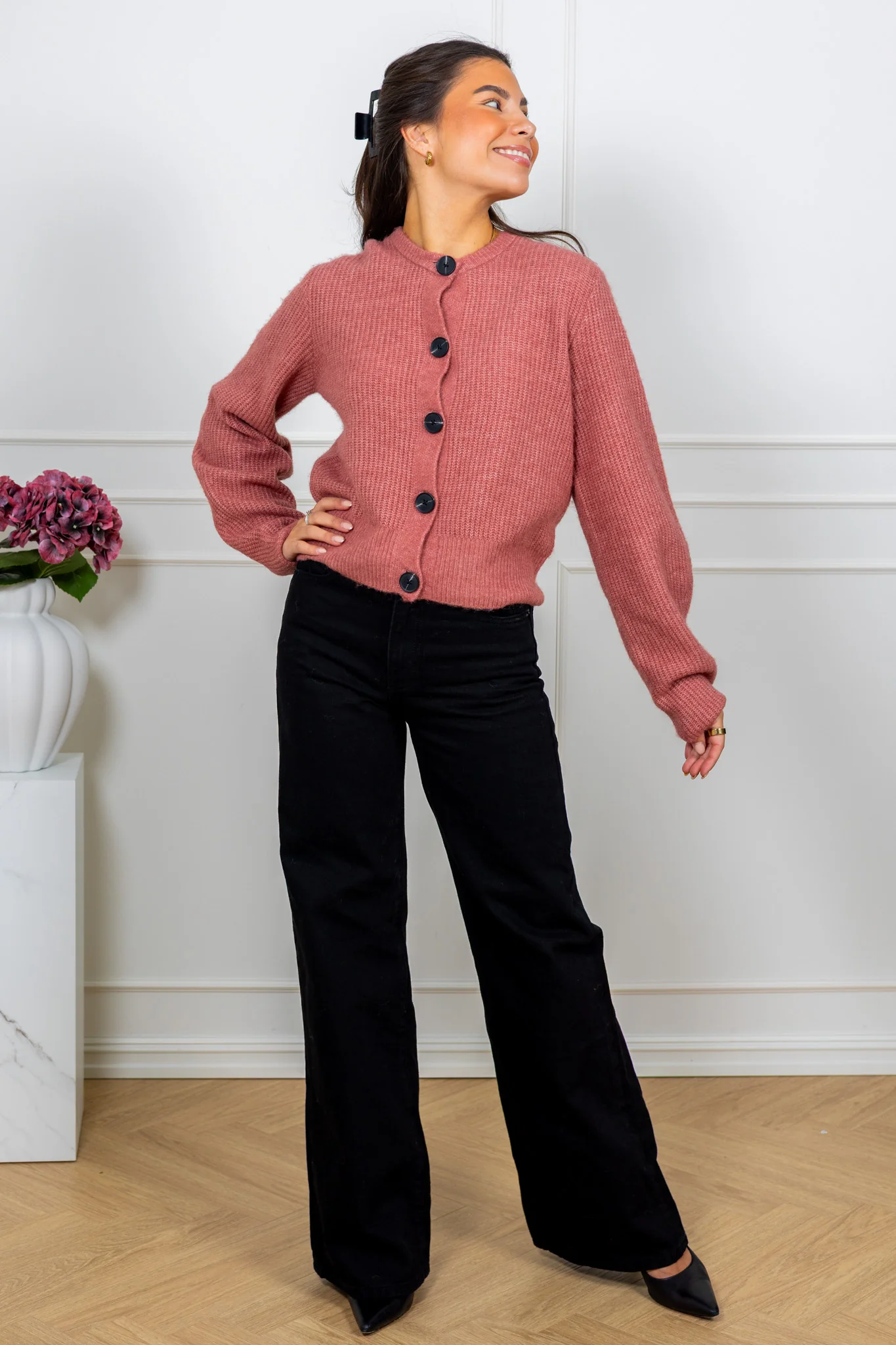Niasiw Cardigan Withered Rose - Image 5