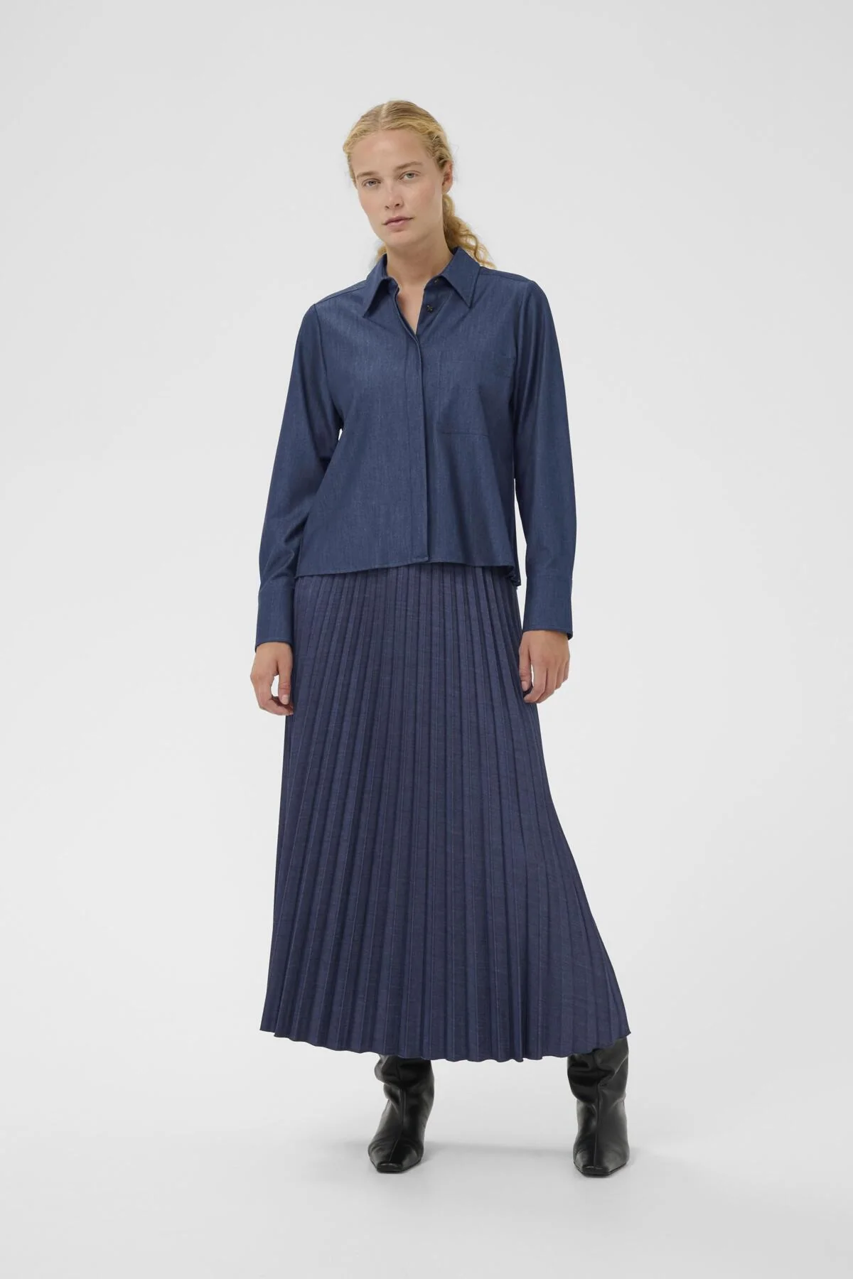 Cherrieiw Shirt Dark Denim - Image 8