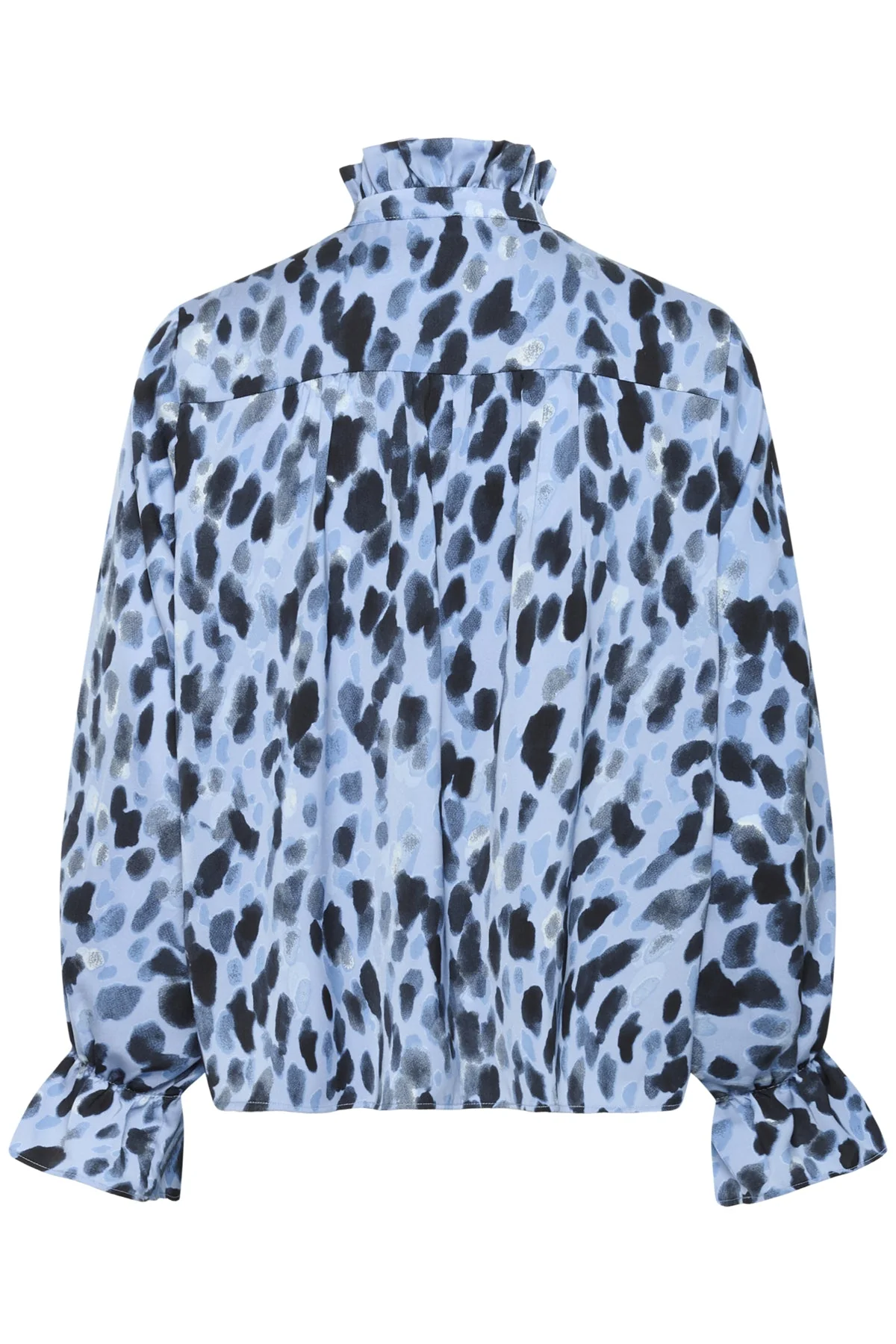 Gracieiw Printed Blouse Blue Painted Dot - Image 12