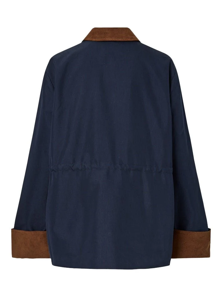 Anca Ls Parka Jacket Navy Blazer - Image 8
