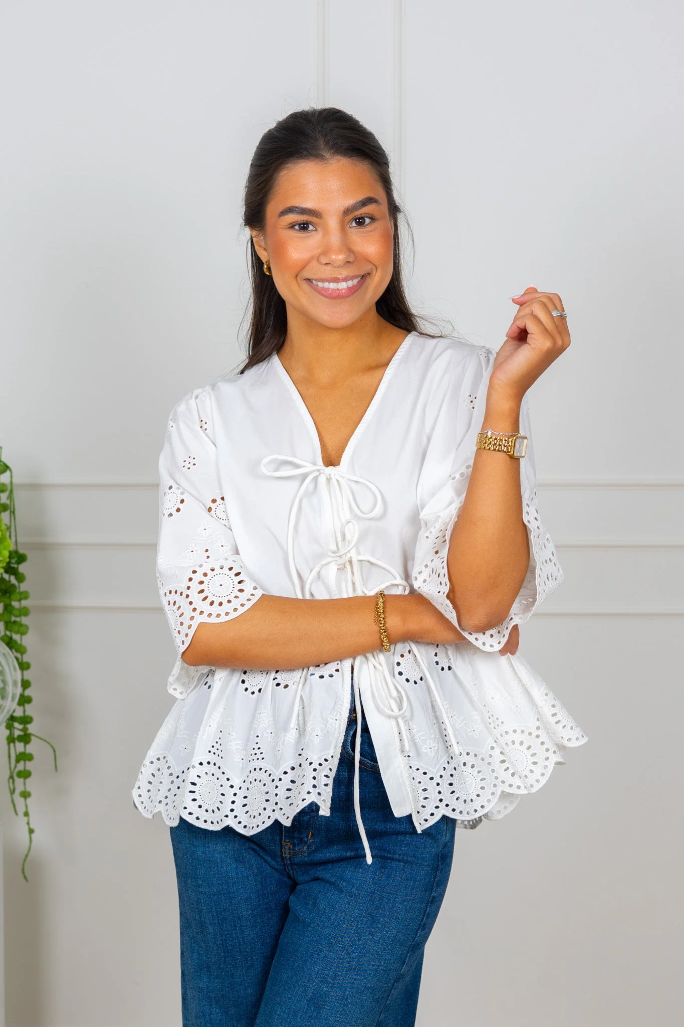 Cornelia 2/4 Tie Top Star White - Image 4