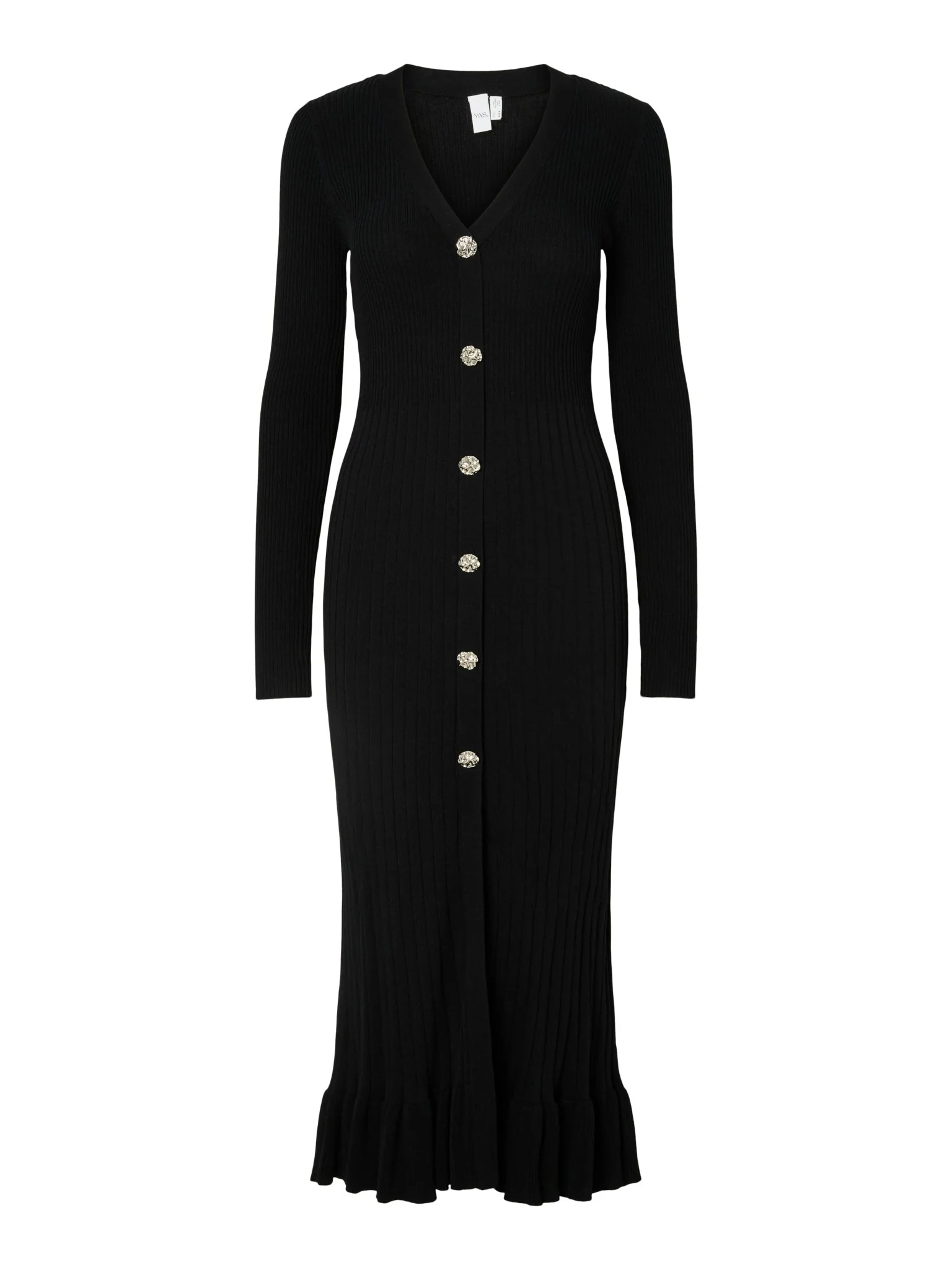 Mikla Ls Long Knit Dress Black