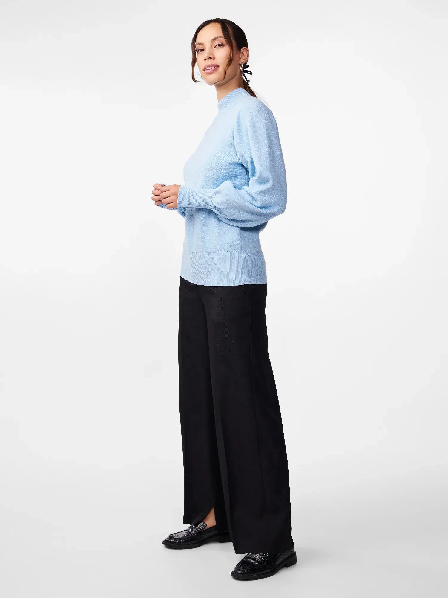 Fonny Ls Knit Pullover Skyway - Image 9
