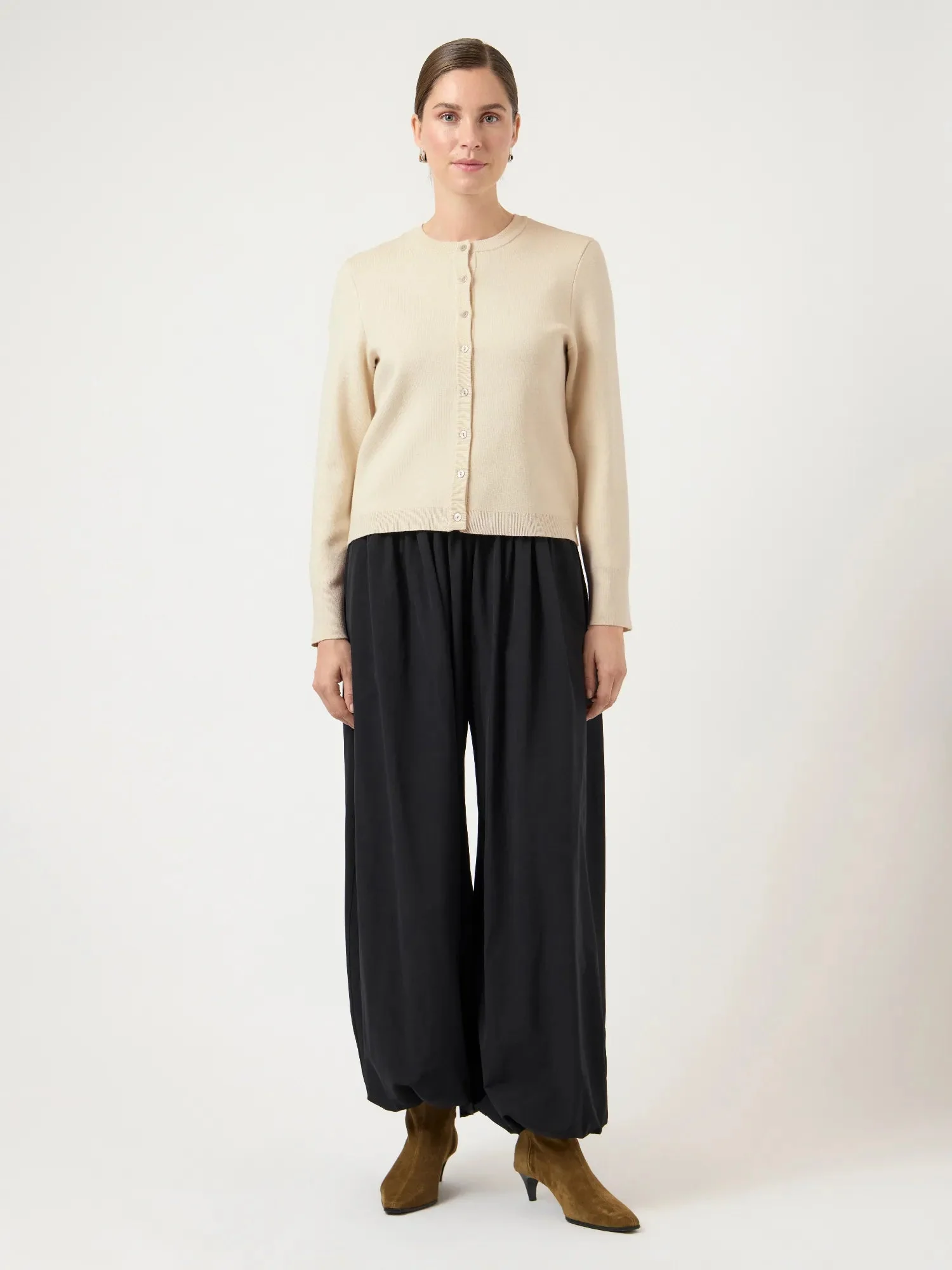 Elena Ls Knit Cardigan Birch - Image 11