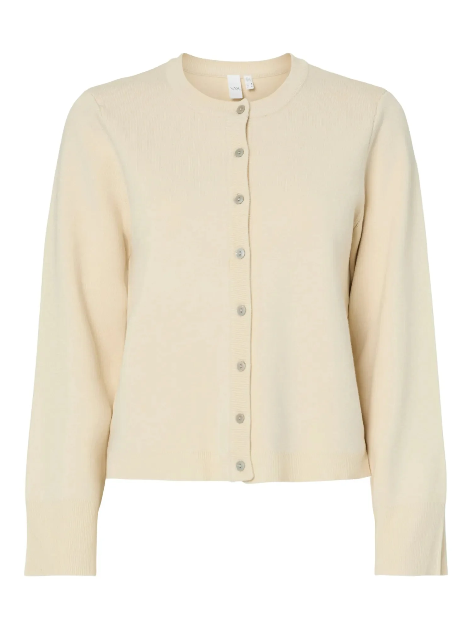 Elena Ls Knit Cardigan Birch - Image 2