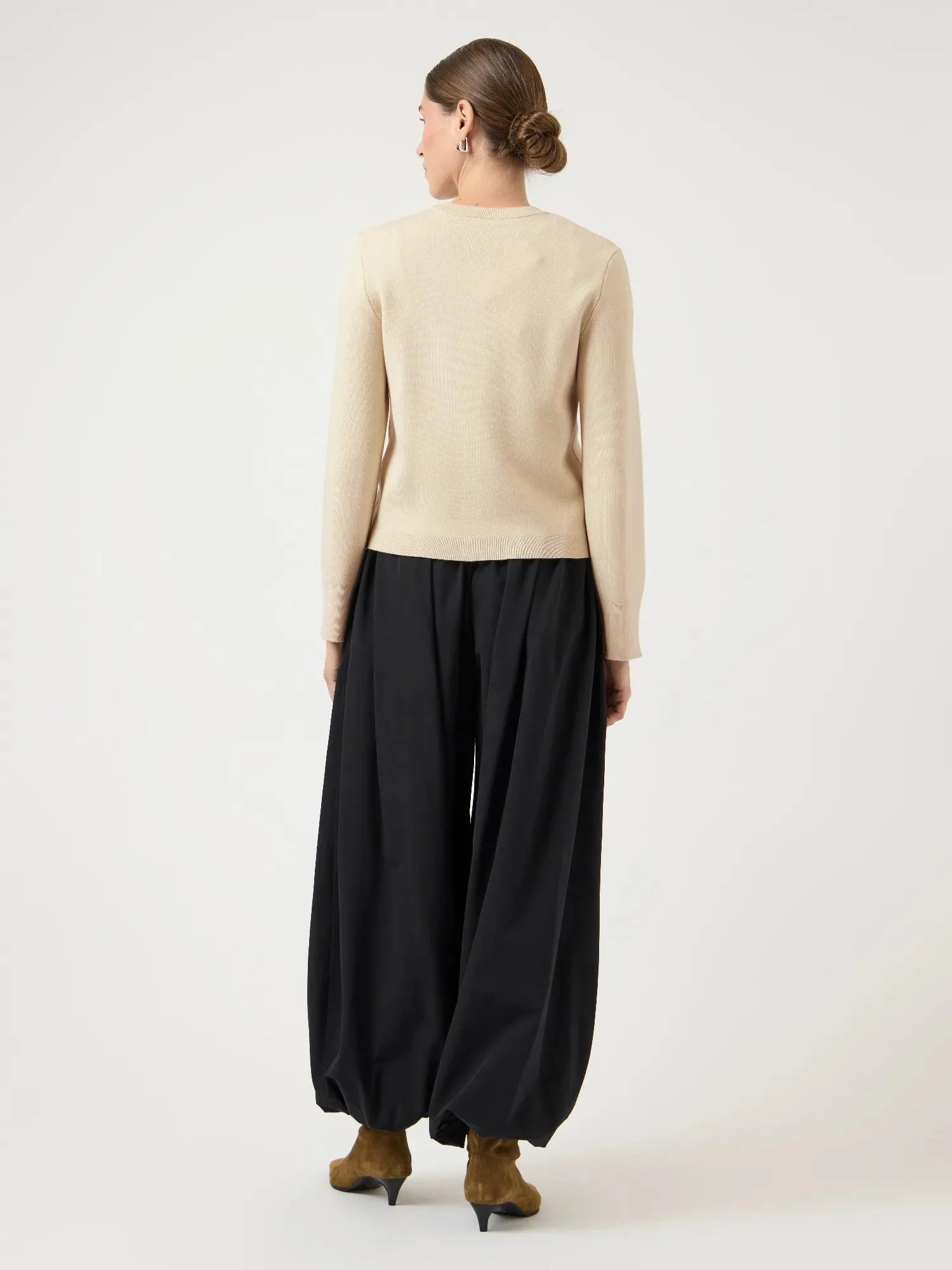 Elena Ls Knit Cardigan Birch - Image 9