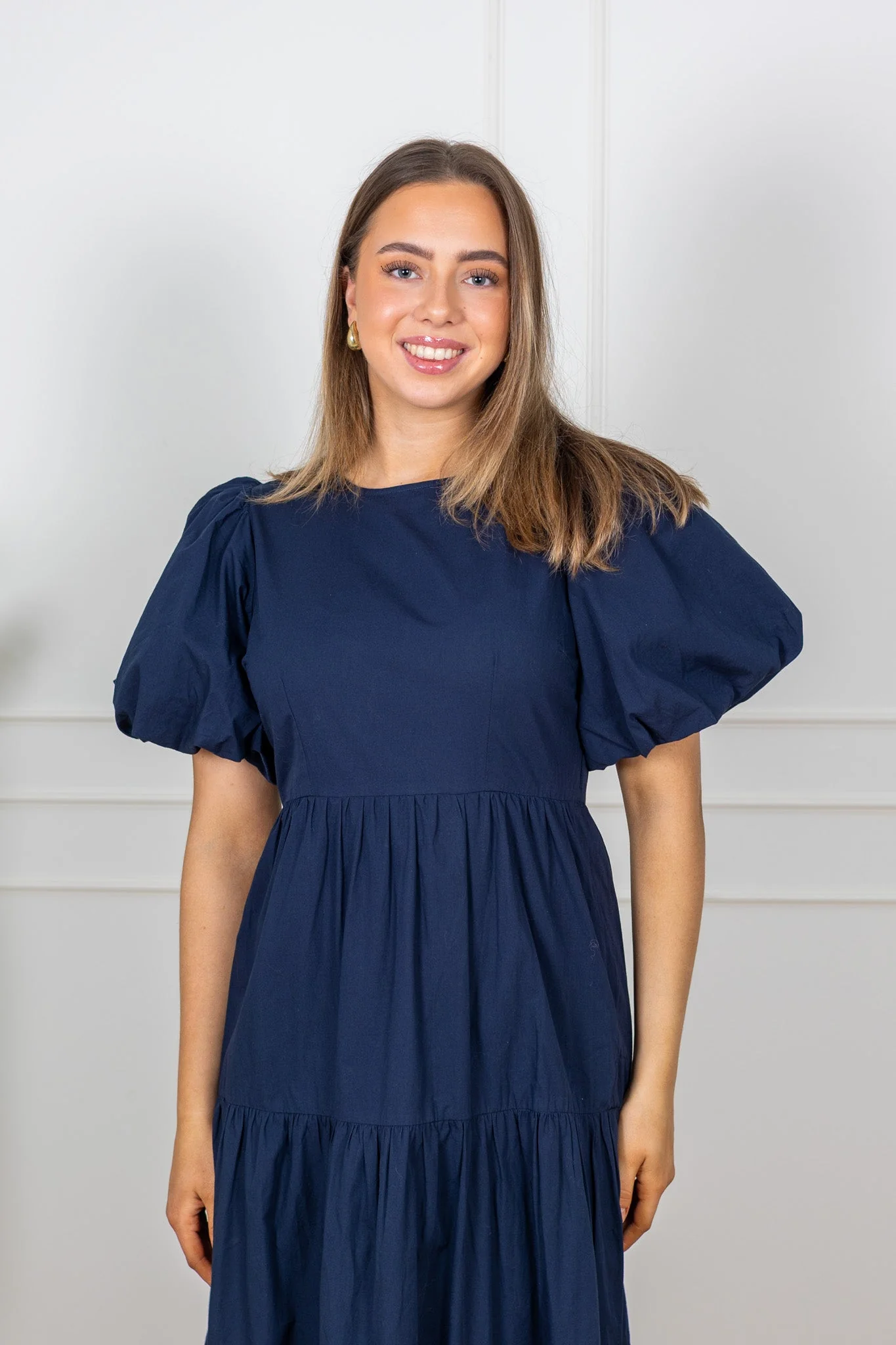 Colea Ss Ankle Dress Navy Blazer - Image 7