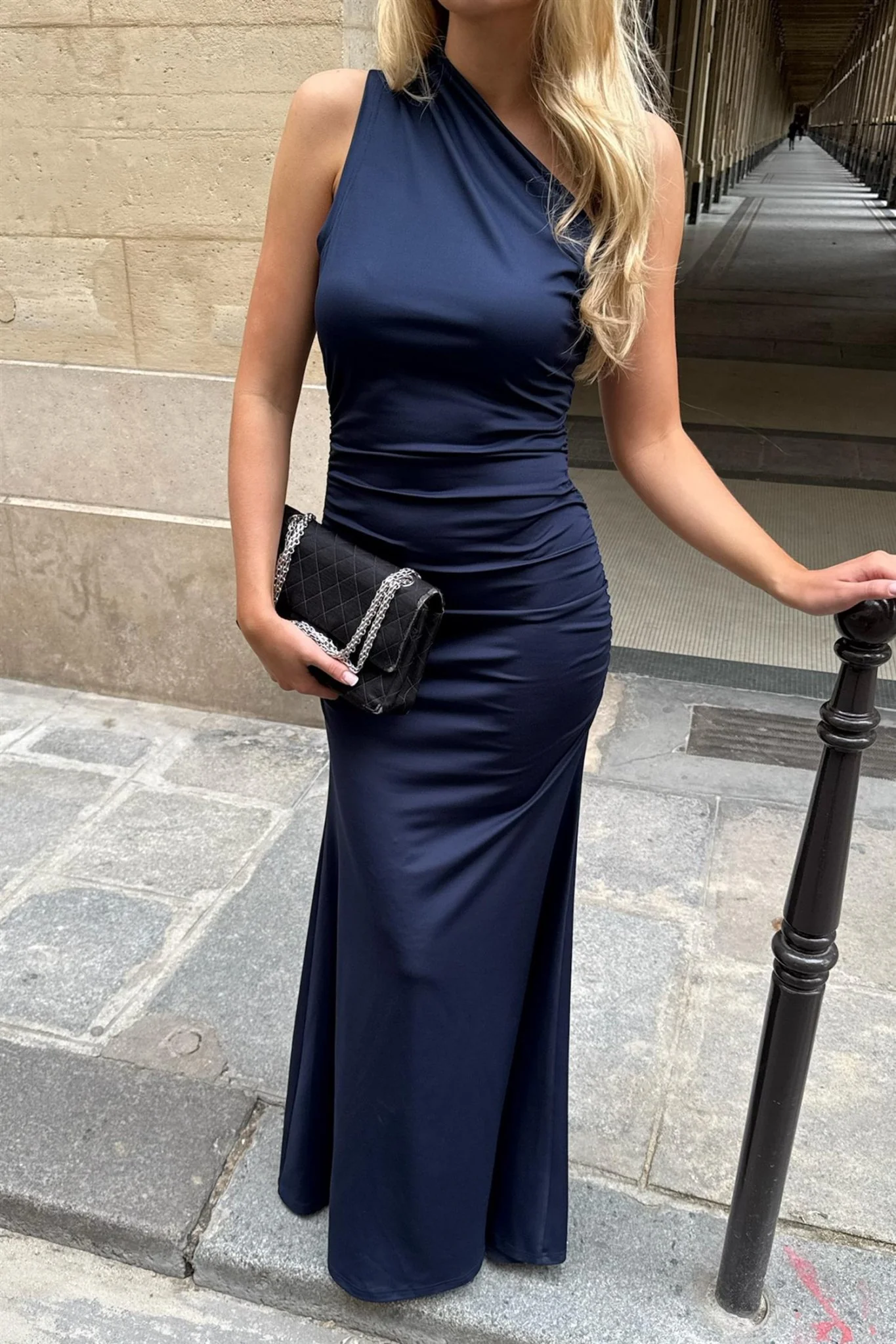 Andrea Maxi Dress Navy - Image 5