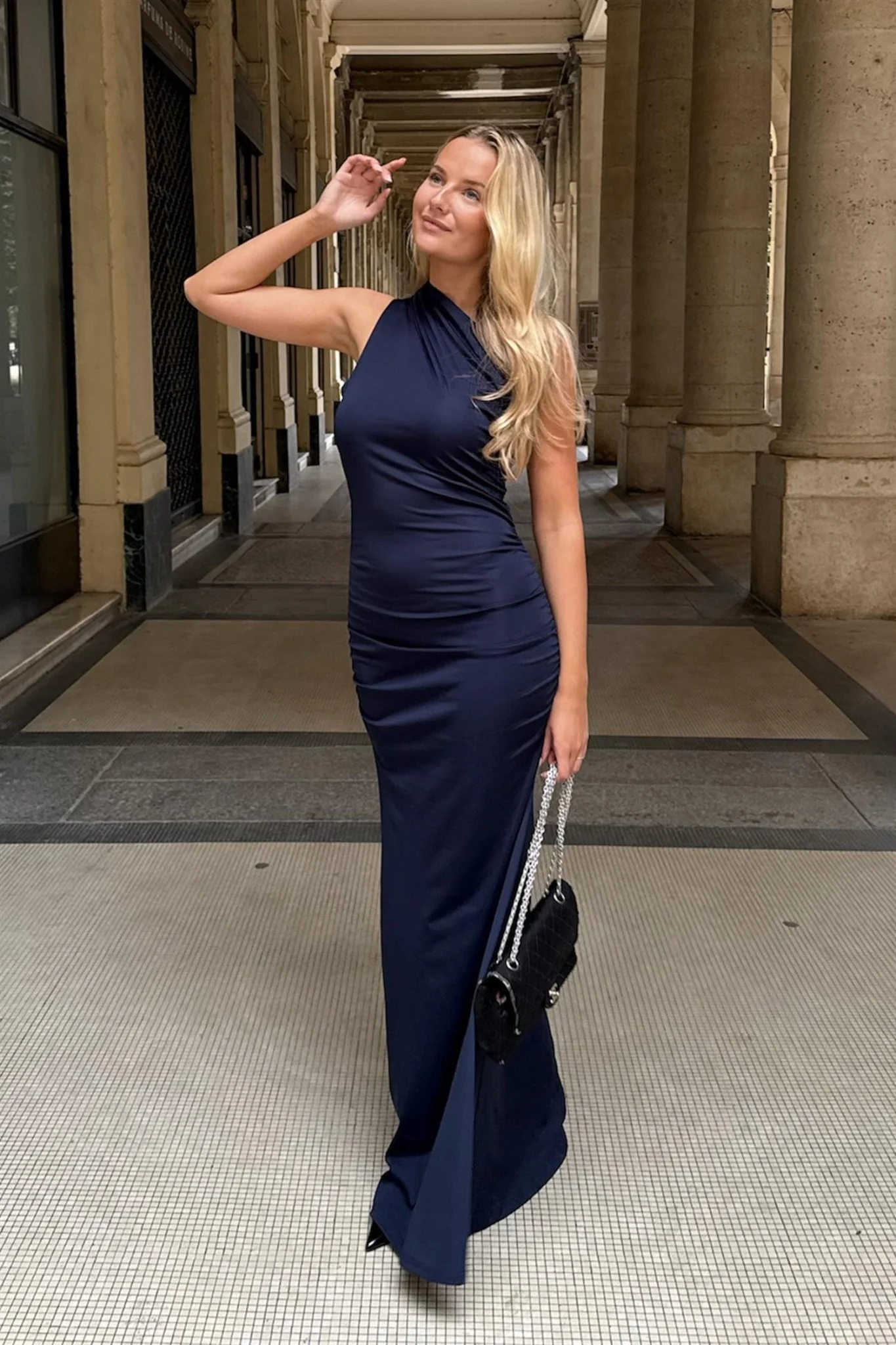 Andrea Maxi Dress Navy - Image 6