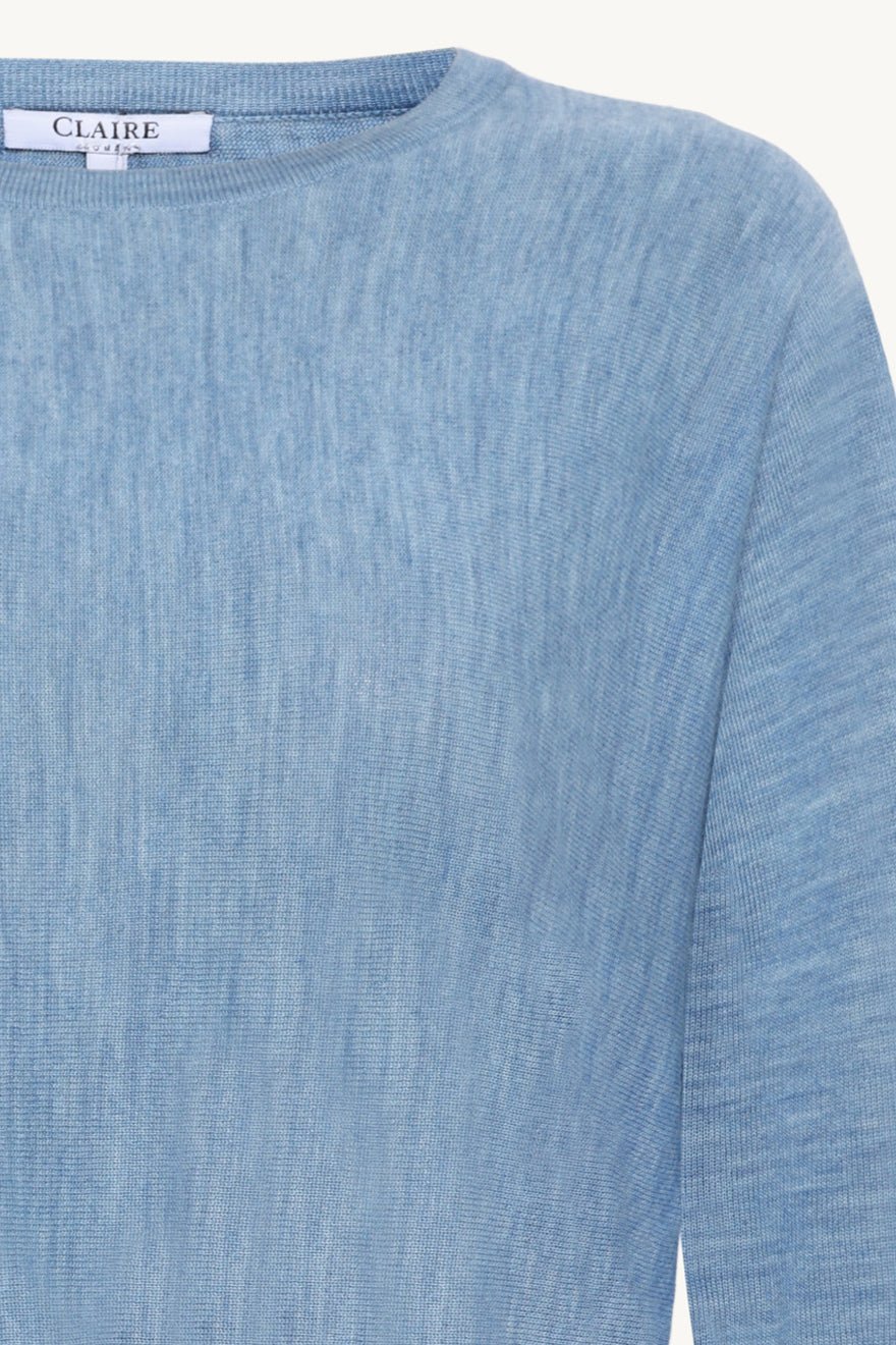 Pippa Pullover Vista Blue Melange - Image 3