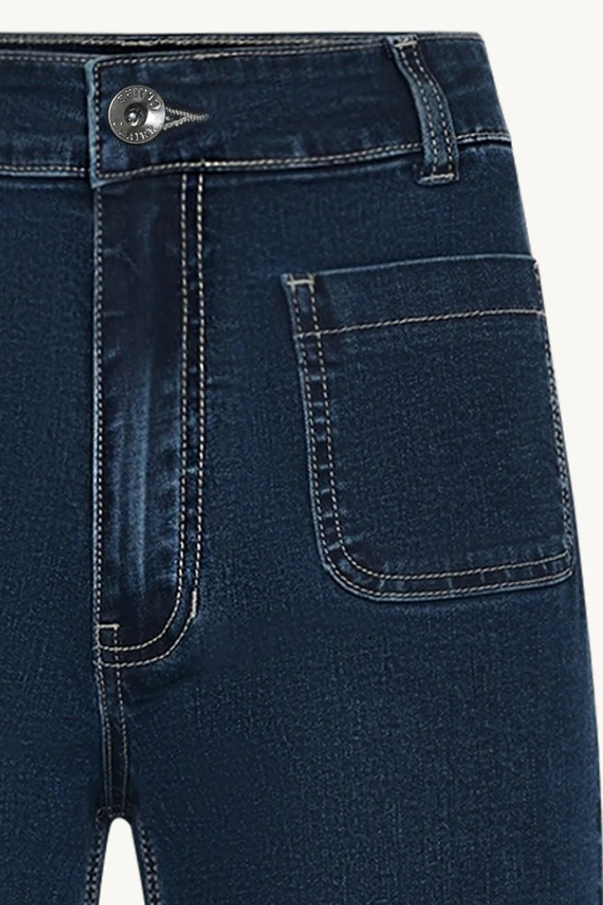 Jaya Trousers Medium Blue Denim - Image 3