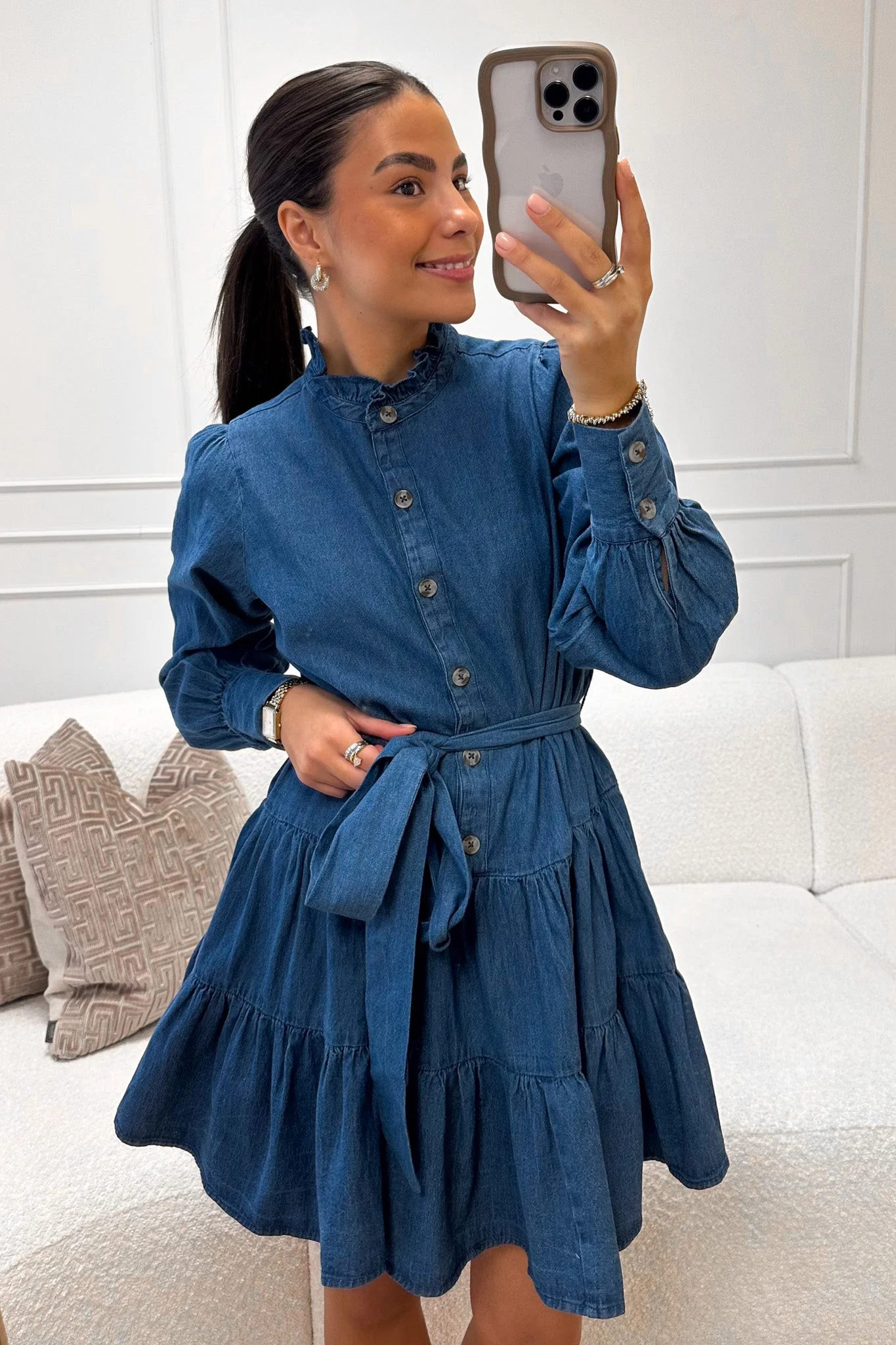 Latifana Denim Dress Blue