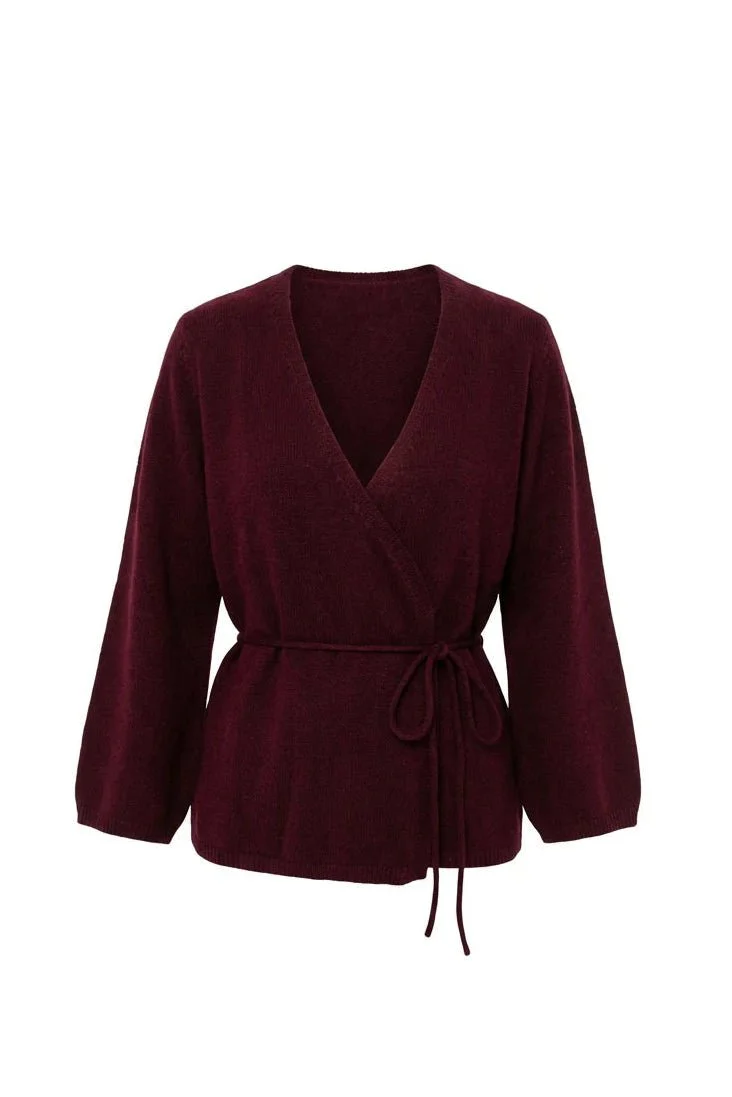 Anne Cardigan Bordeaux - Image 2