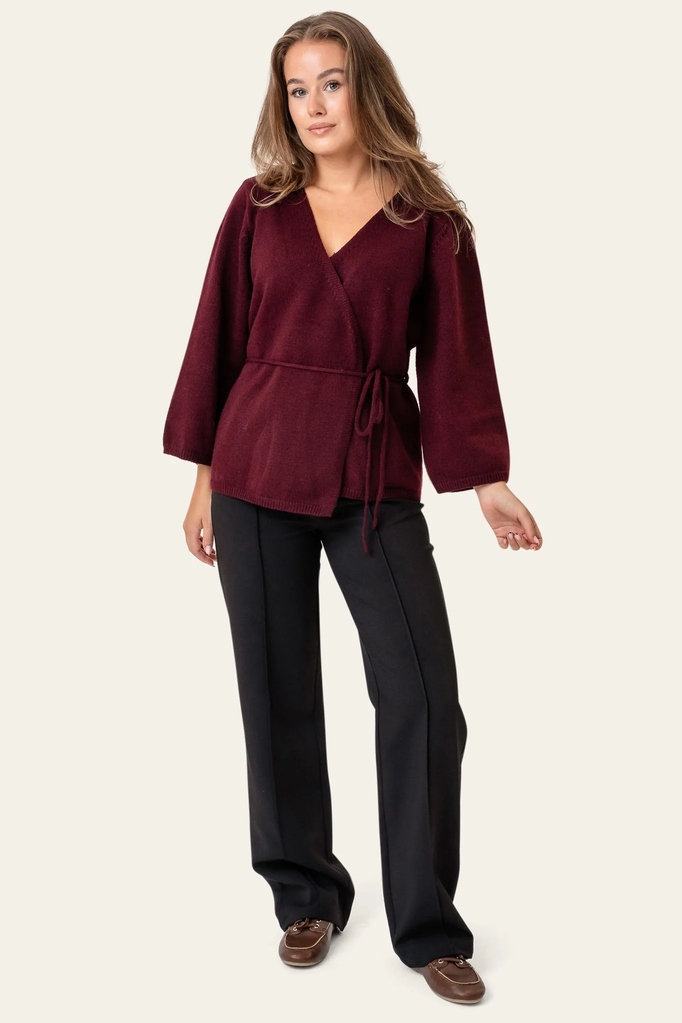 Anne Cardigan Bordeaux - Image 6