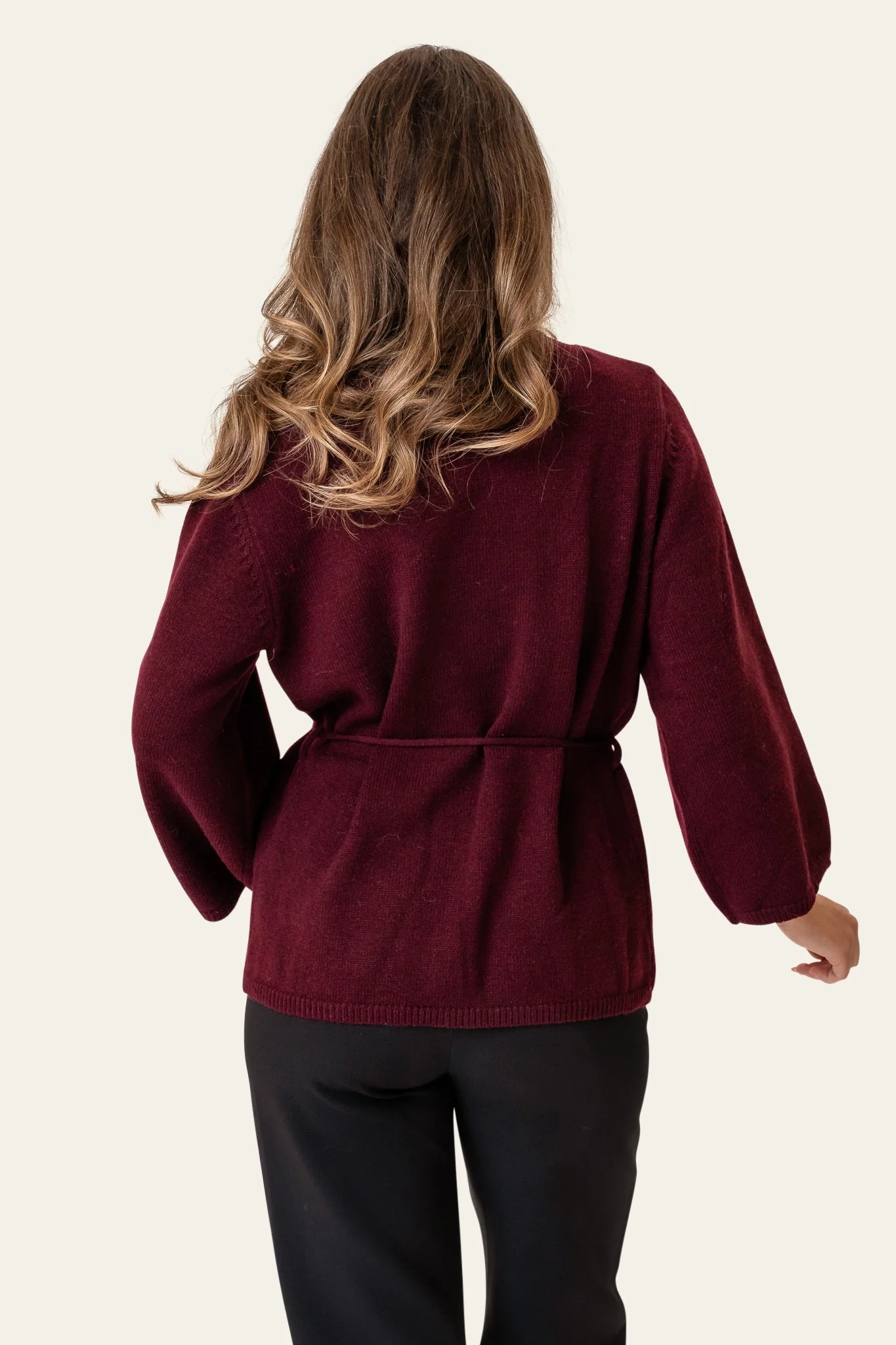 Anne Cardigan Bordeaux - Image 9