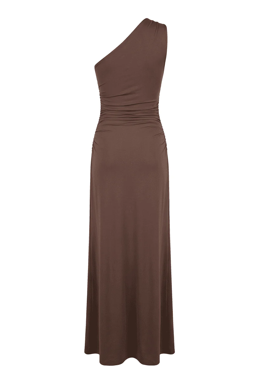 Andrea Maxi Dress Dark Brown - Image 12