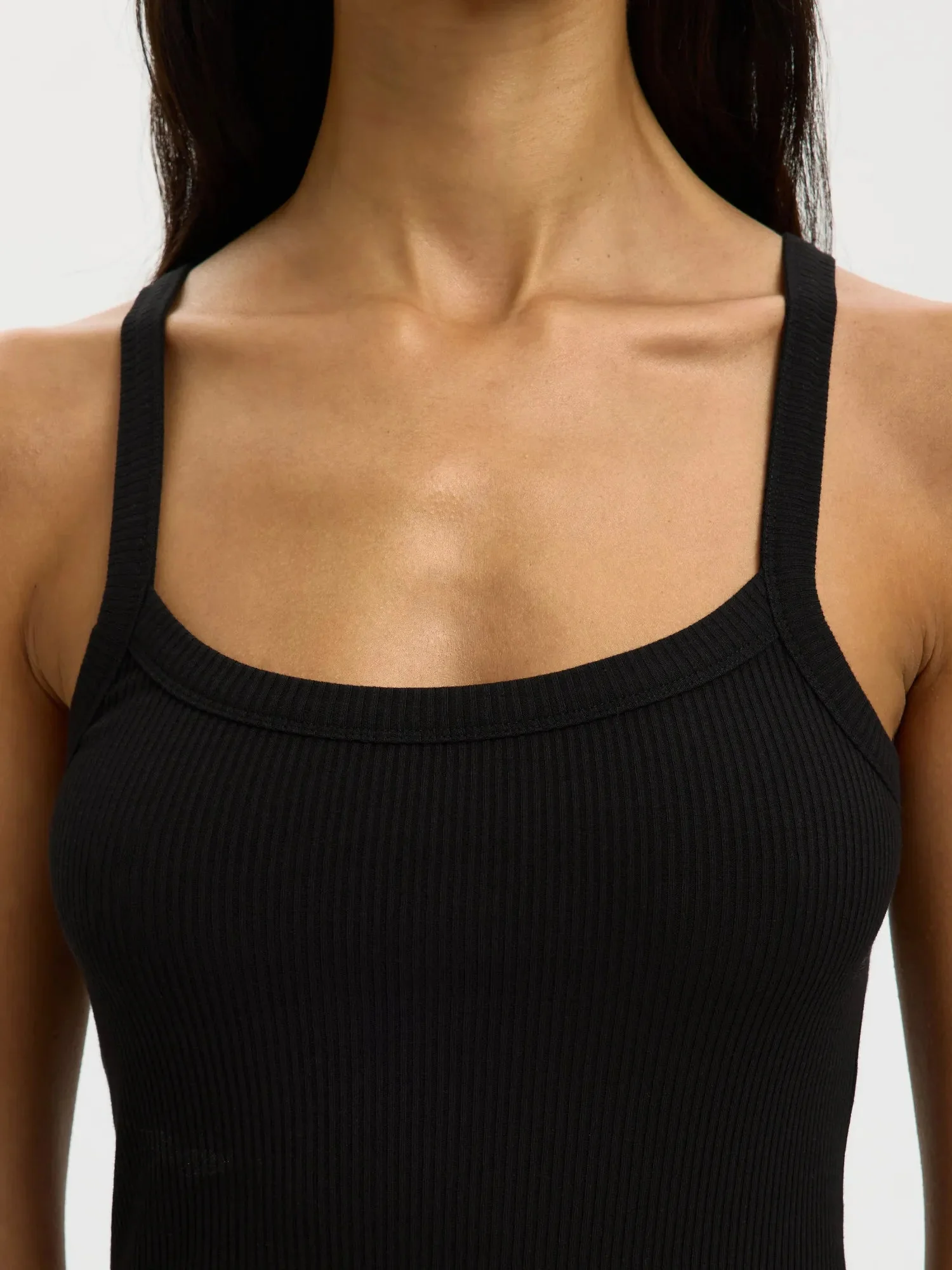 Celica Anna Strap Tank Top Black - Image 9