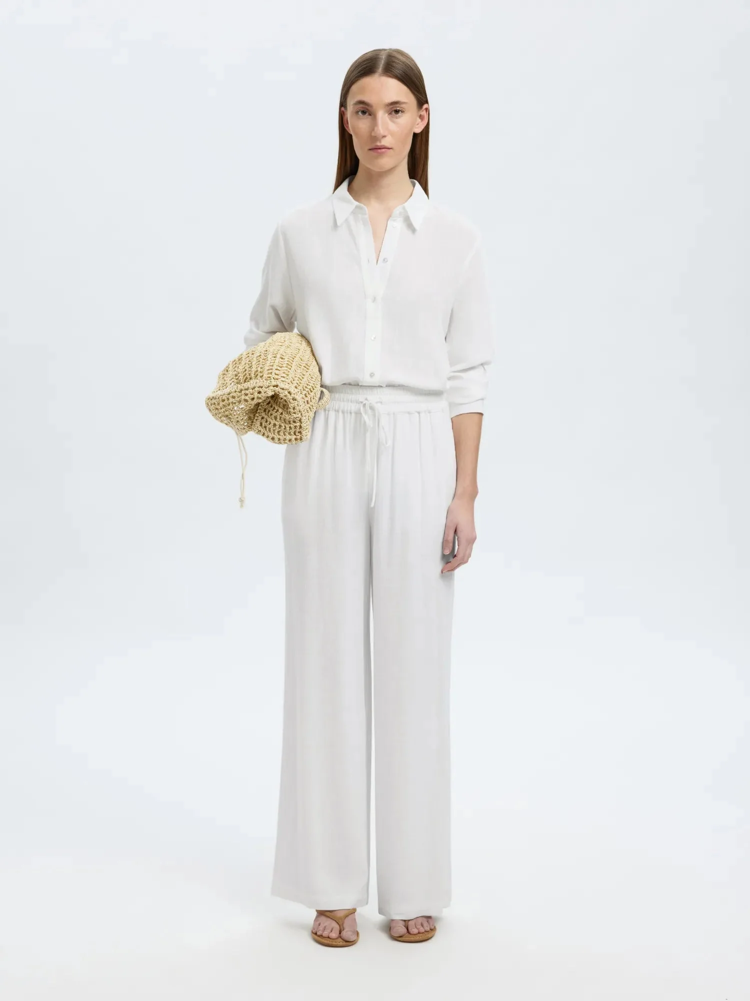 Viva-Gulia Hw Long Sun Pant Snow White - Image 7