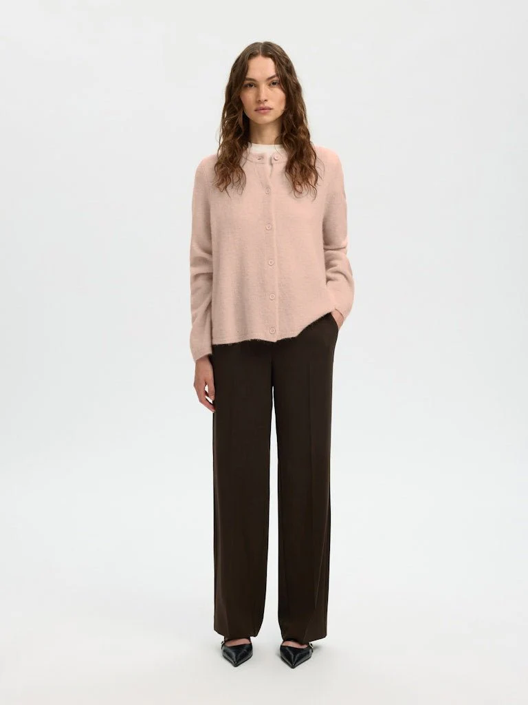 Lulu New Ls Knit Cardigan Pale Dogwood Melange - Image 11