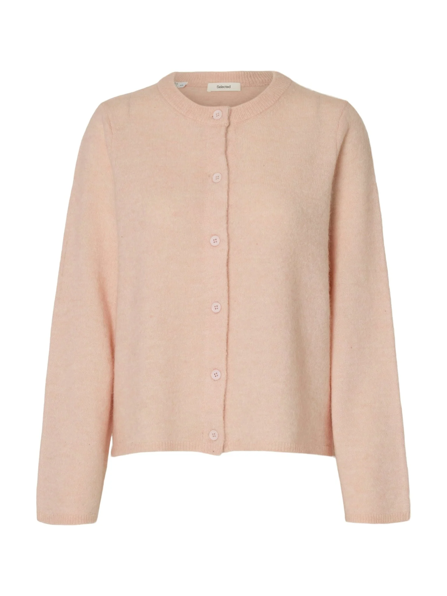 Lulu New Ls Knit Cardigan Pale Dogwood Melange - Image 2